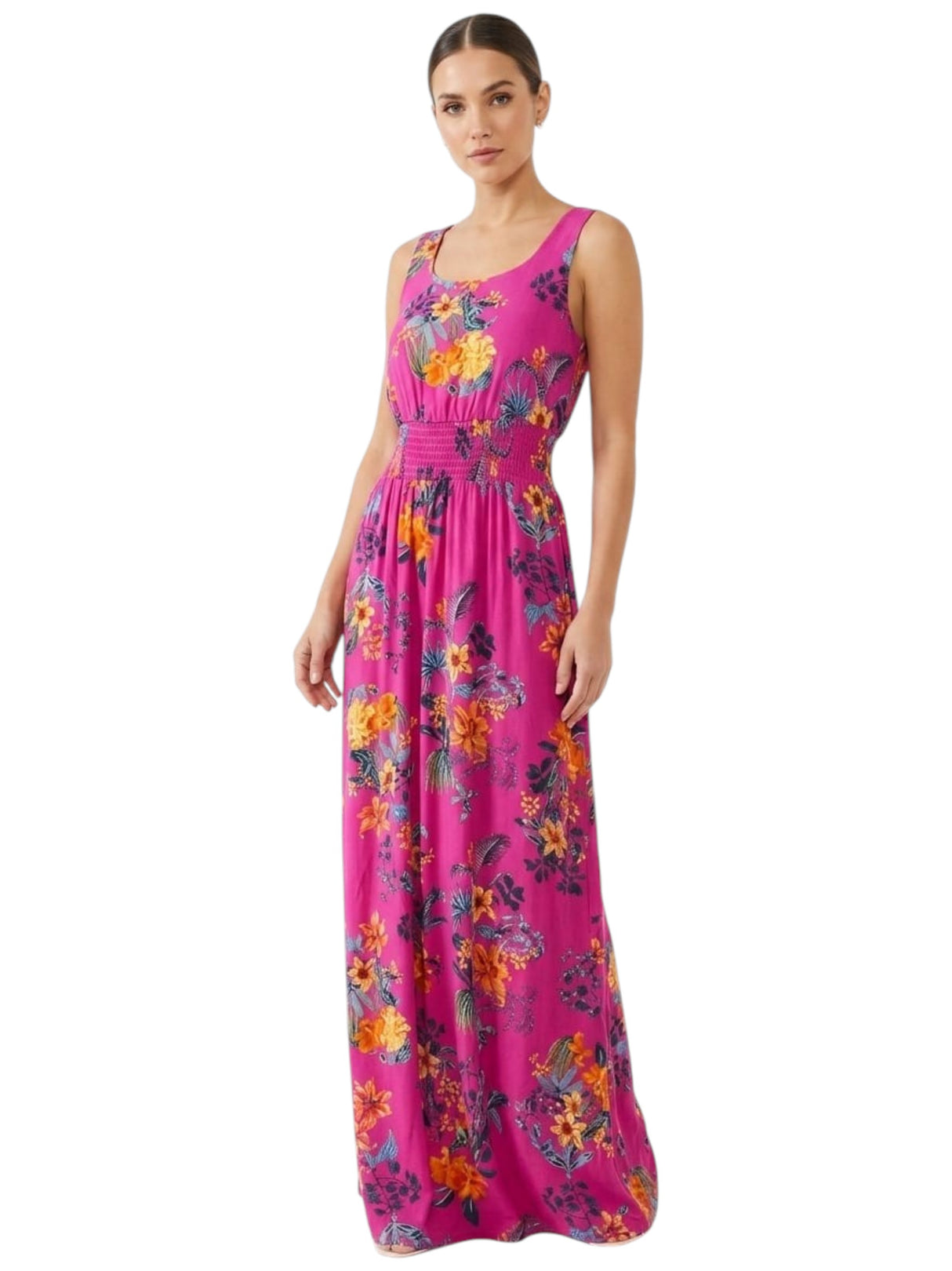 Image for Women's Printed Dress,Pink
