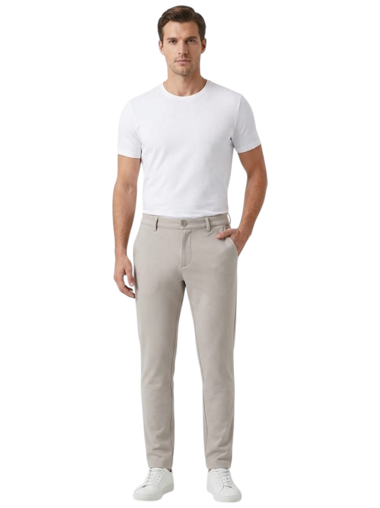 Image for Men's Plain Pant,Light Beige