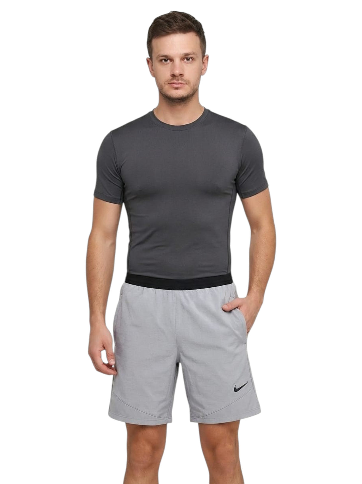 Image for Men's Colorblocked Sport Short,Grey