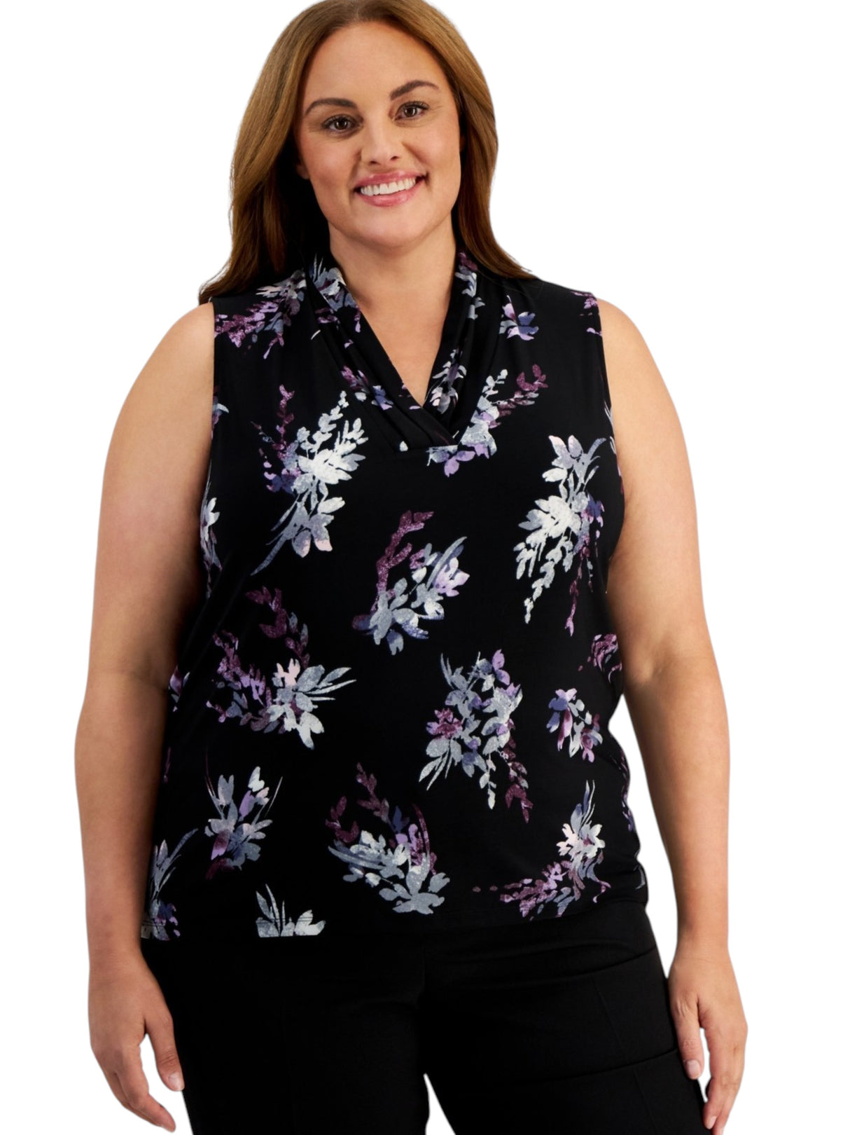 Image for Women's Printed Top,Black