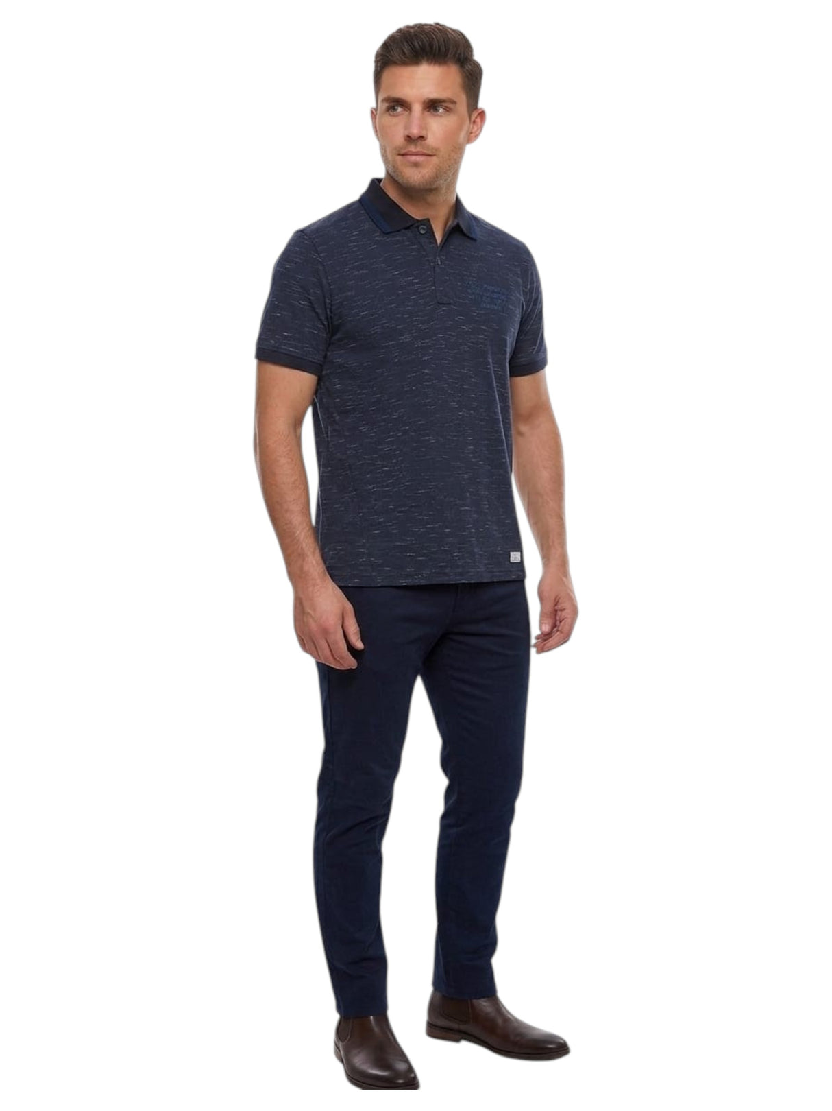 Image for Men's Textured Top,Navy