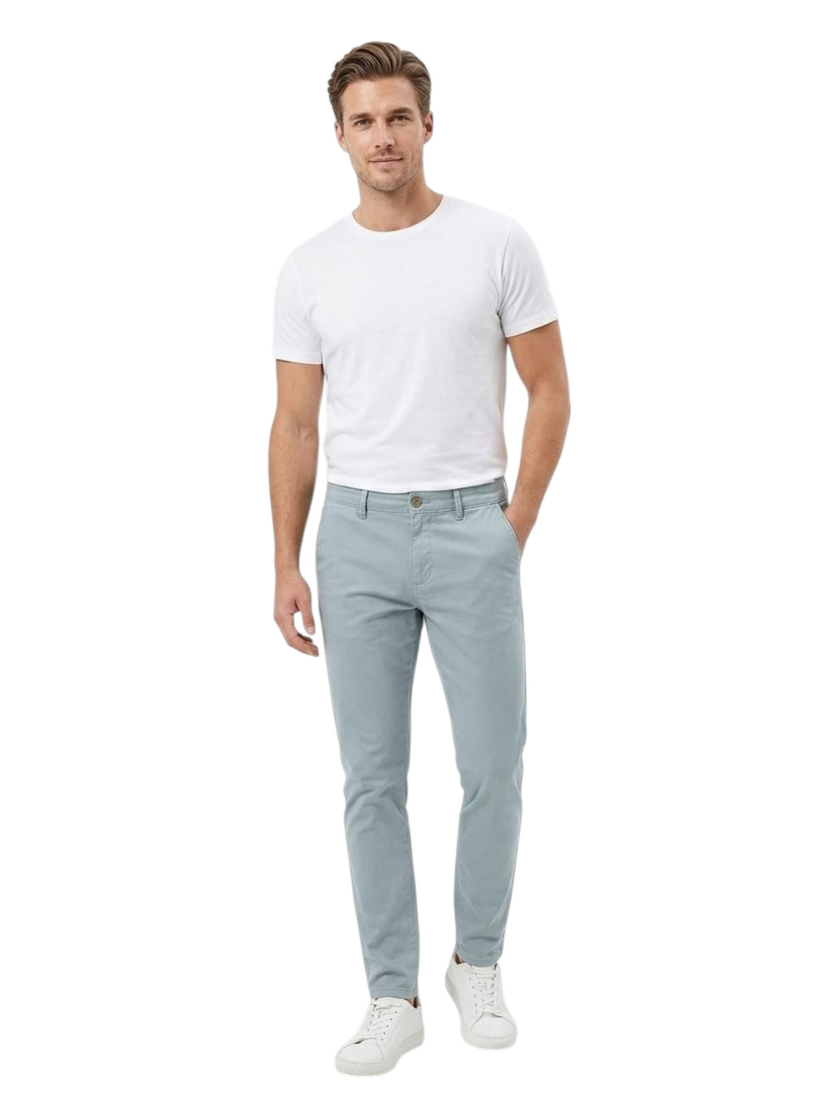Image for Men's Plain Pant,Light Blue