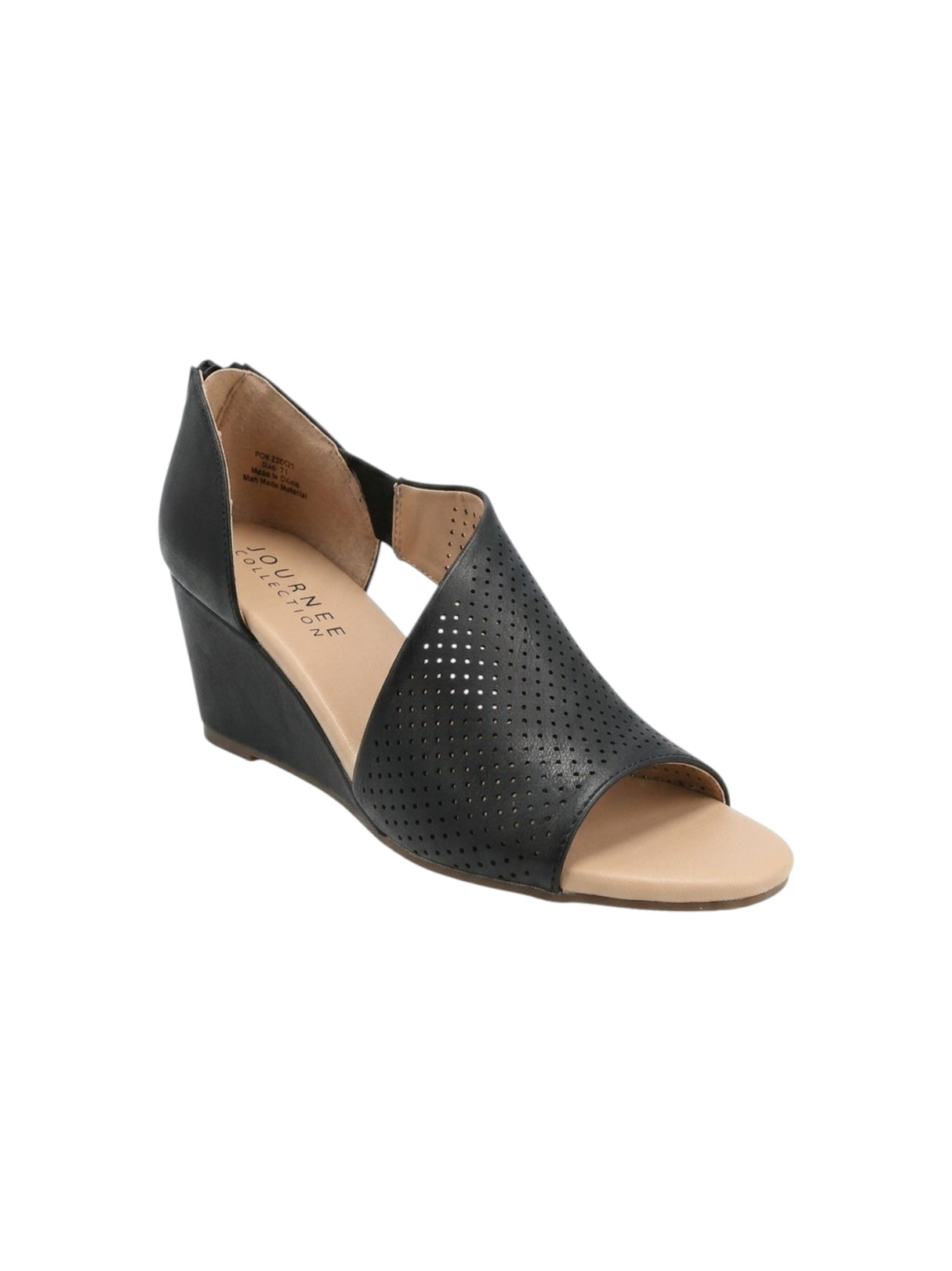 Image for Women's Textured Heeled Shoes,Black