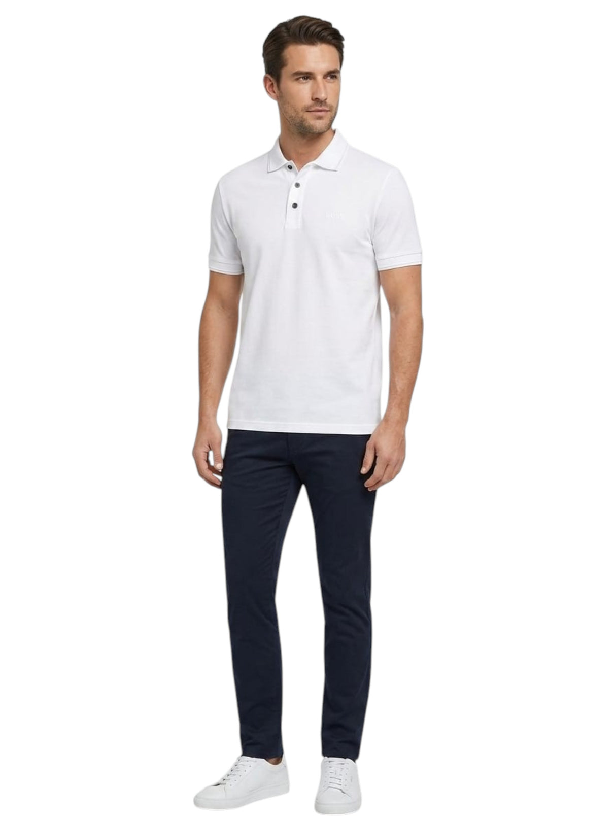 Image for Men's Plain Polo T-Shirt,White