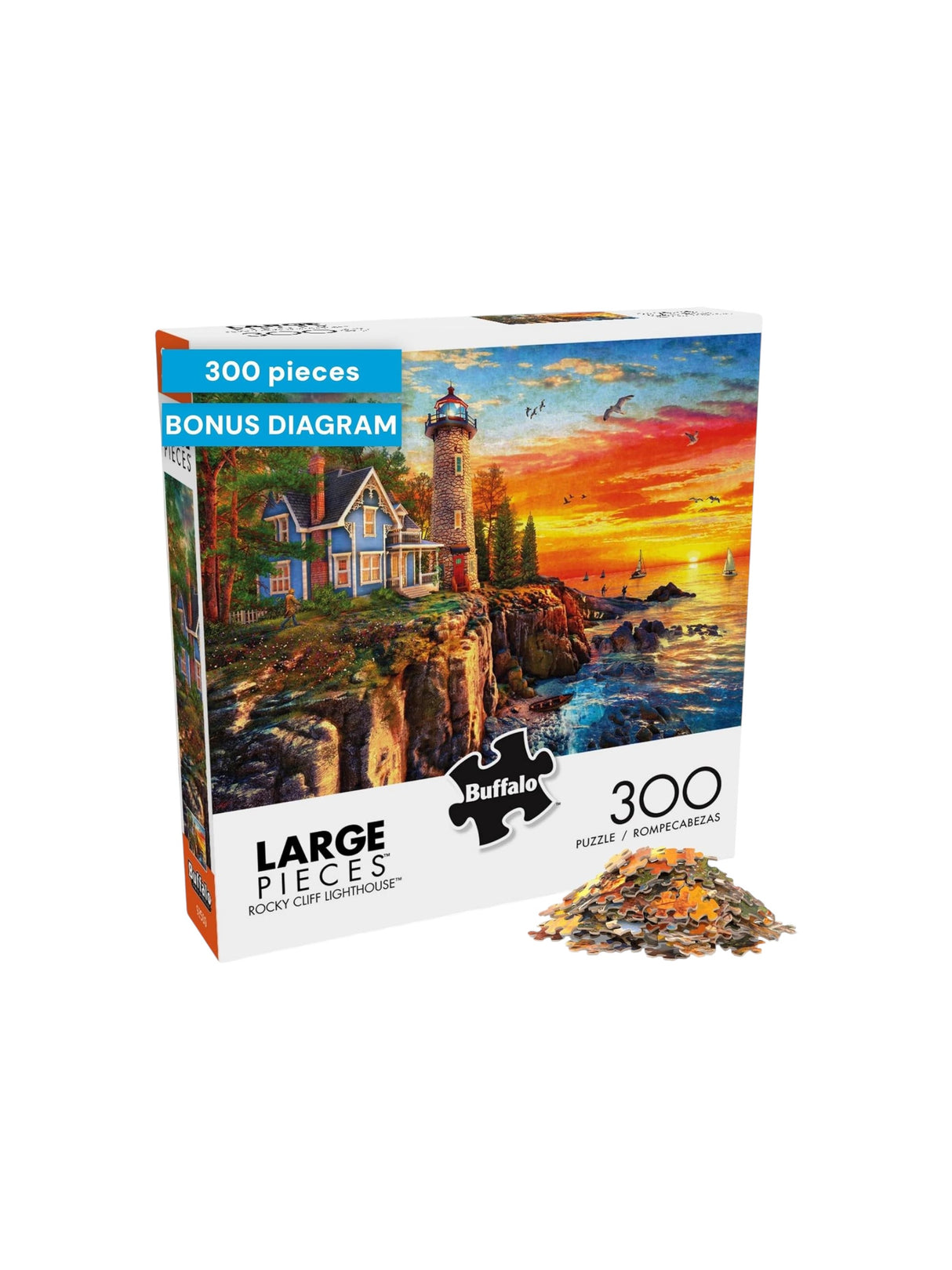 Image for Rocky Cliff Lighthouse Puzzle