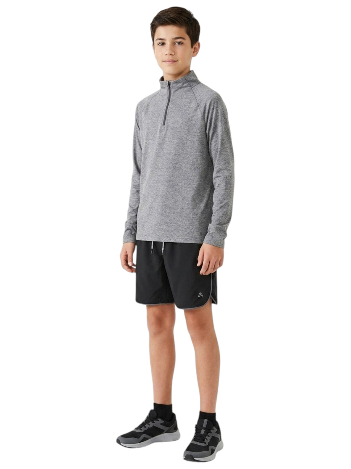 Image for Kids Boy's Heather Top,Grey
