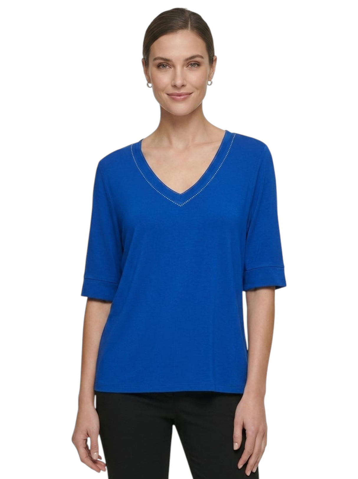 Image for Women's Plain Top,Indigo
