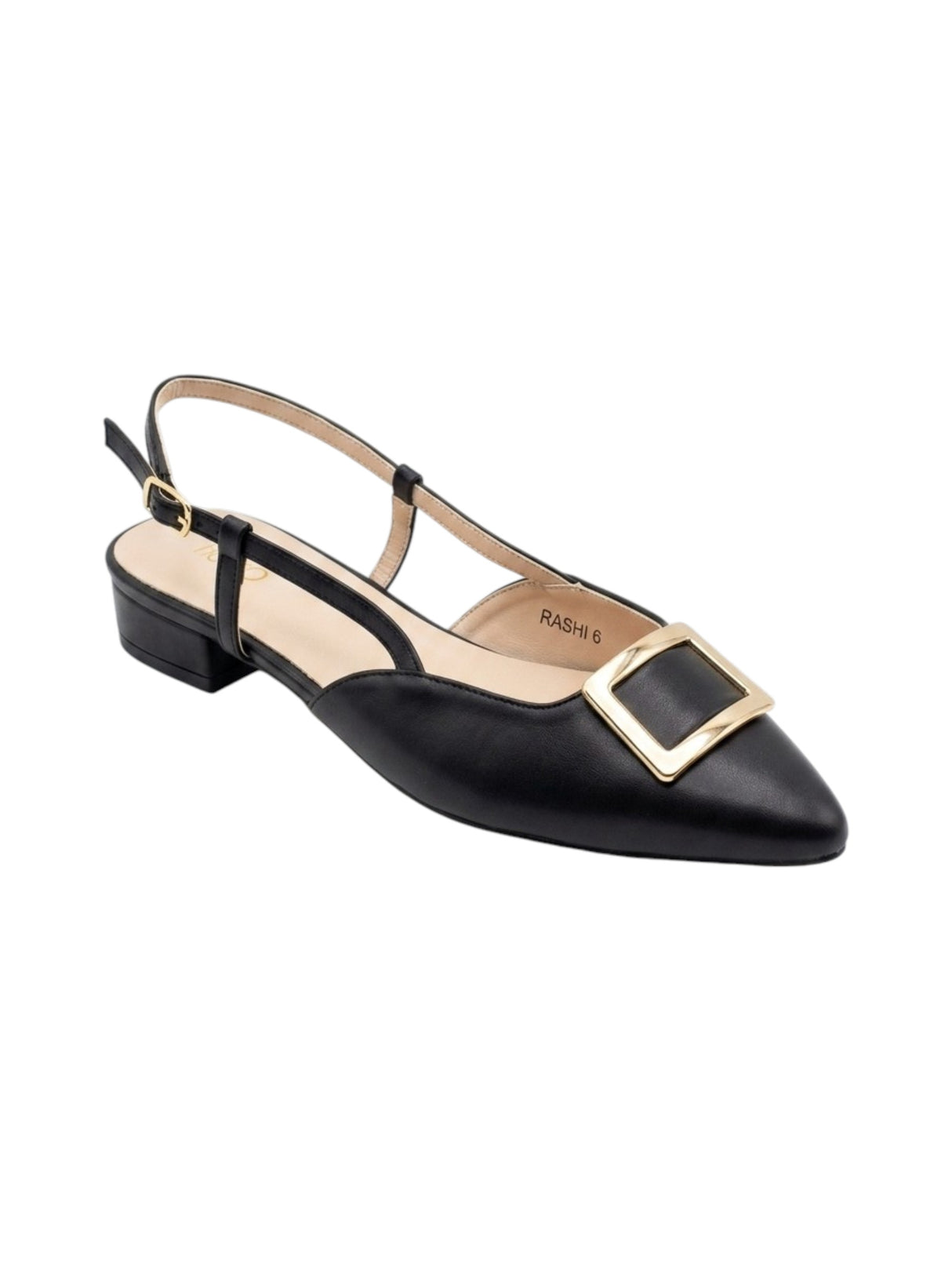 Image for Women's Plain Ballerinas Open Back,Black