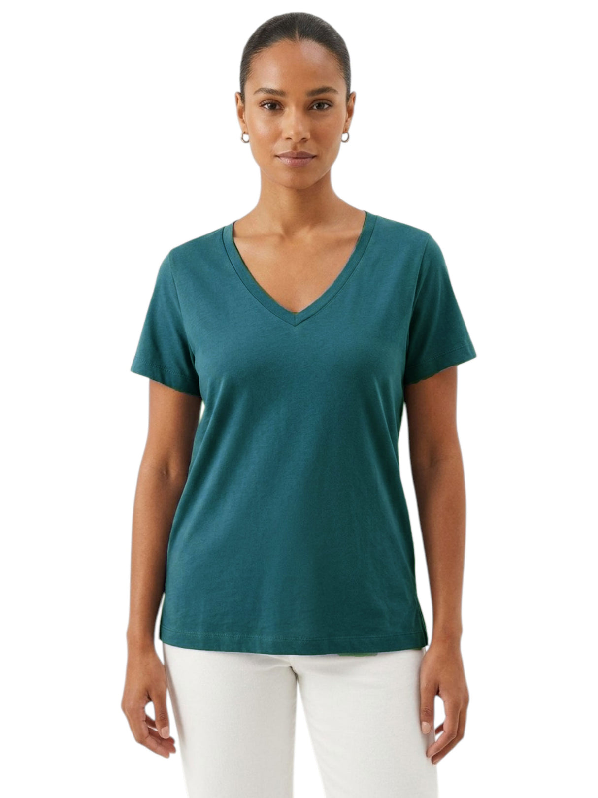 Image for Women's Plain Top,Dark Green