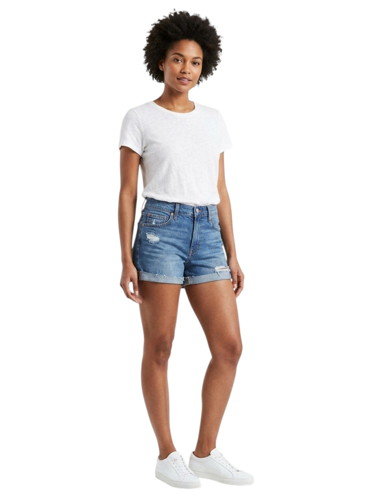 Image for Women's Ripped Short,Blue
