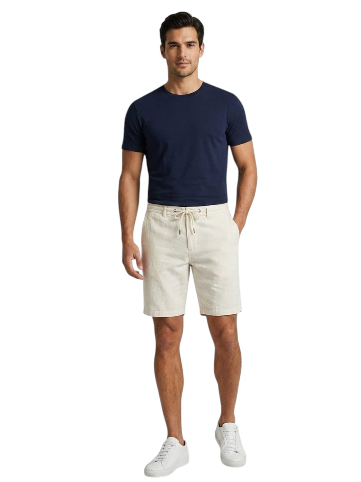 Image for Men's Plain Solid Short,Beige