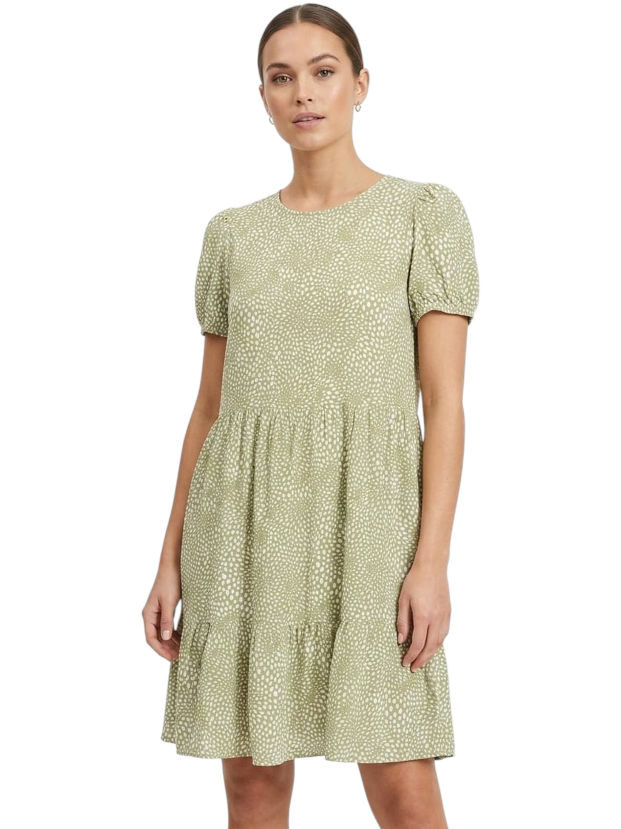 Image for Women's Printed Dress,Green