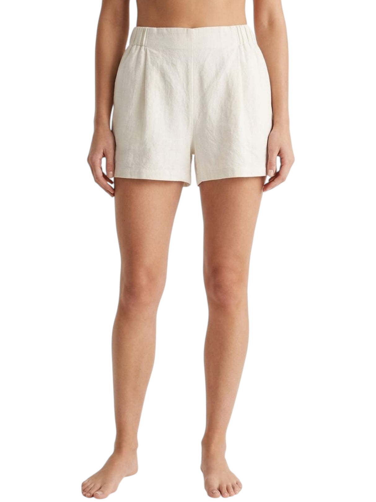 Image for Women's Plain Solid Short,Off White