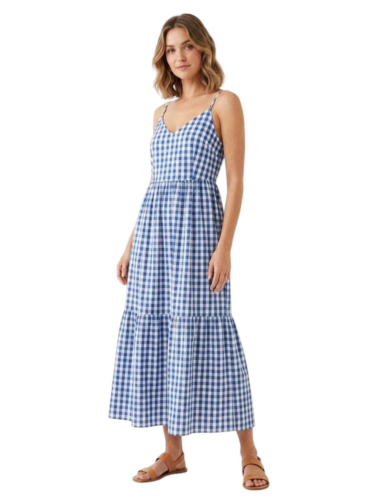 Image for Women's Plaid Dress,Blue