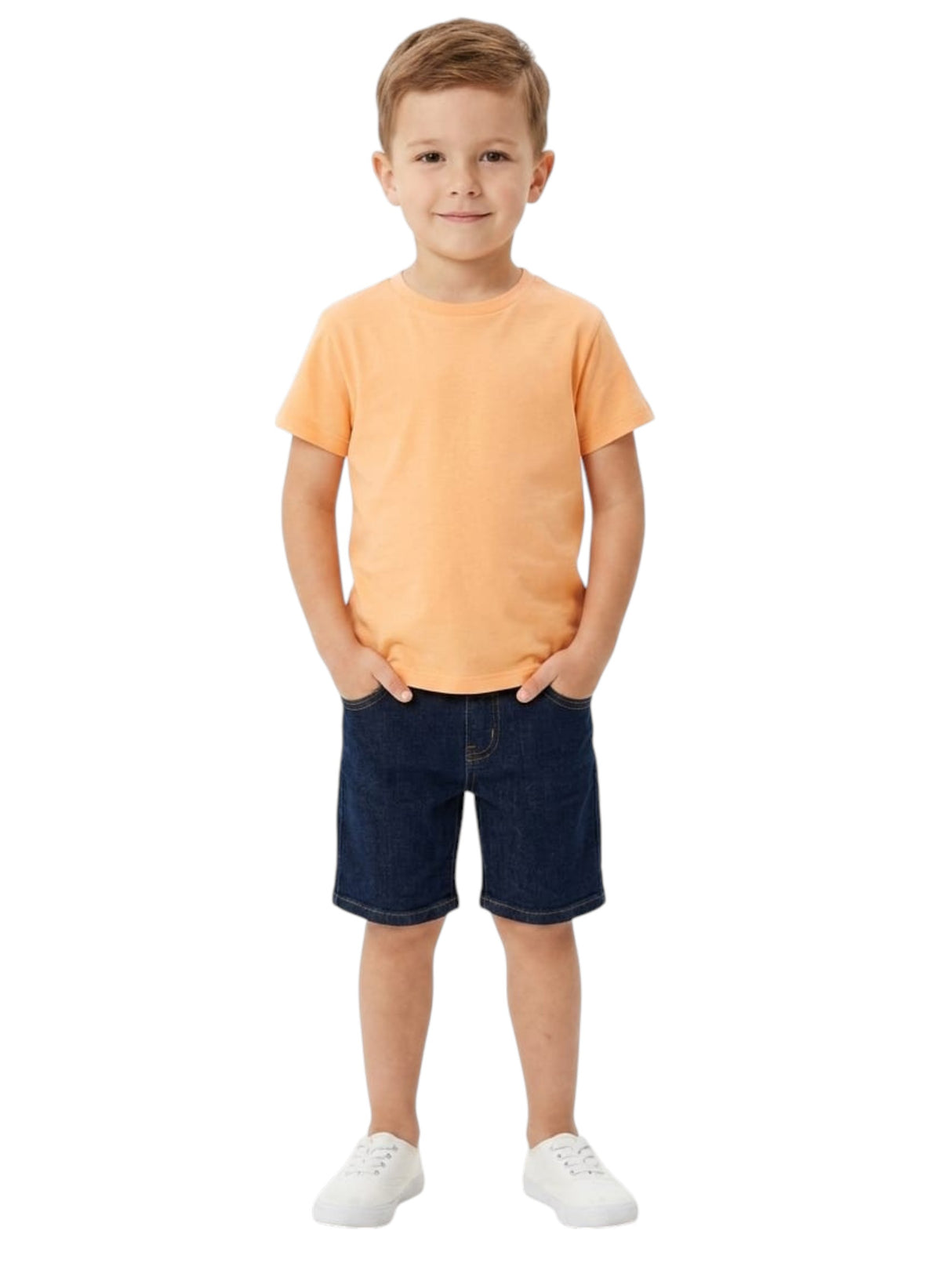 Image for Kids Boy's Plain Top,Orange