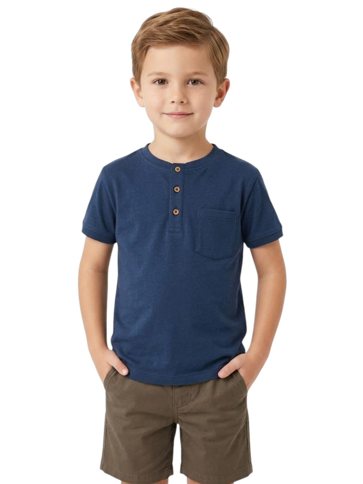 Image for Kids Boy's Plain Top,Navy