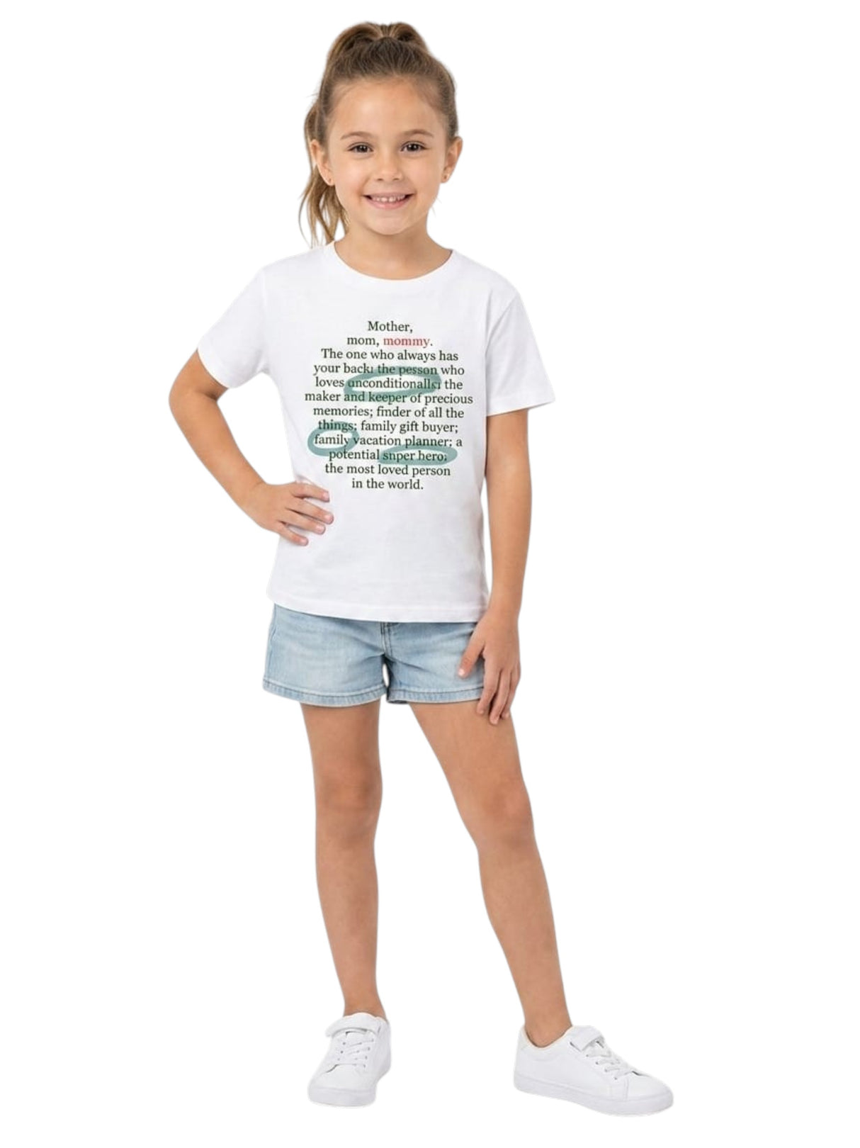 Image for Kids Girl's Printed Top,White