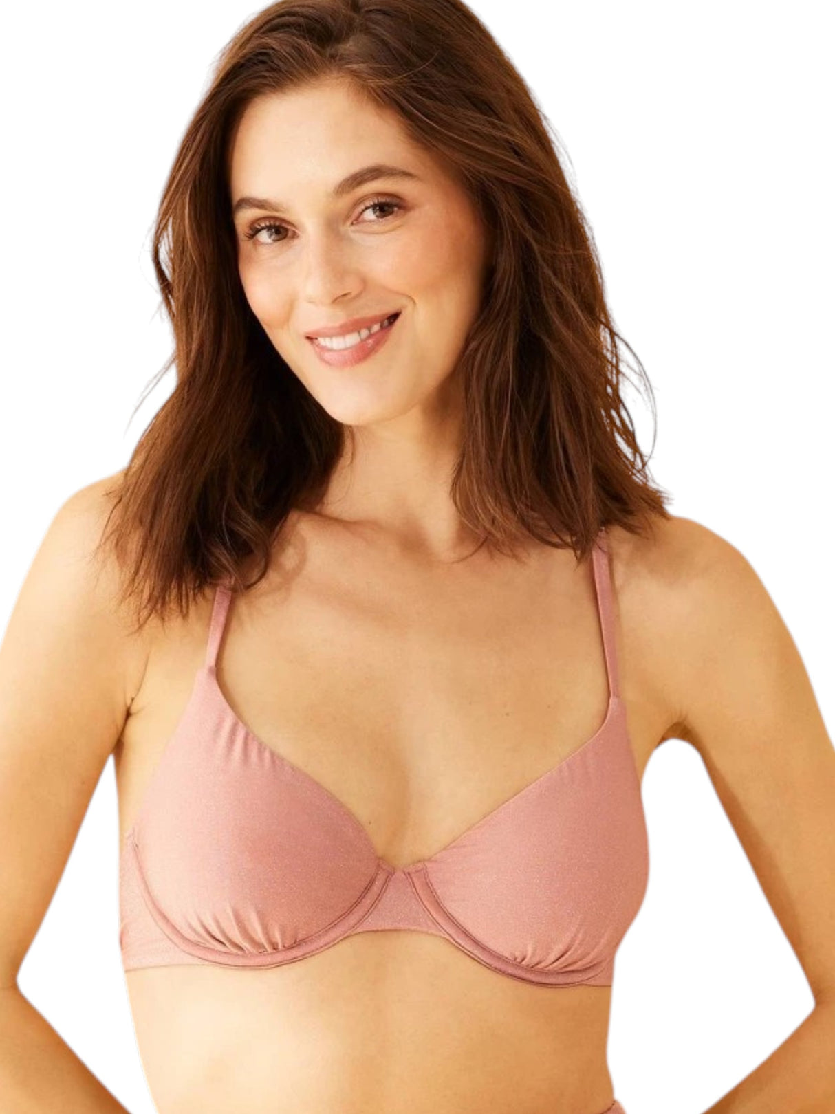 Image for Women's Shiny Bikini Top,Rose