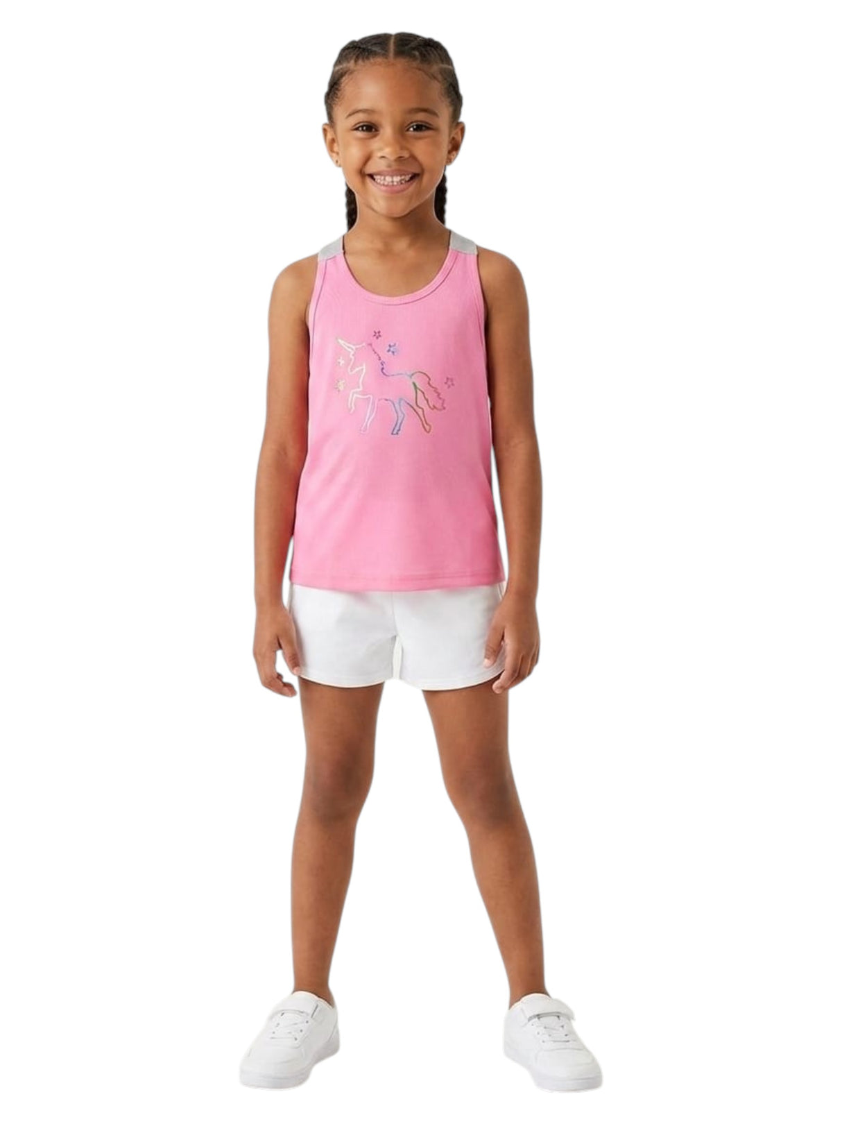 Image for Kids Girl's Colorblocked Top,Pink