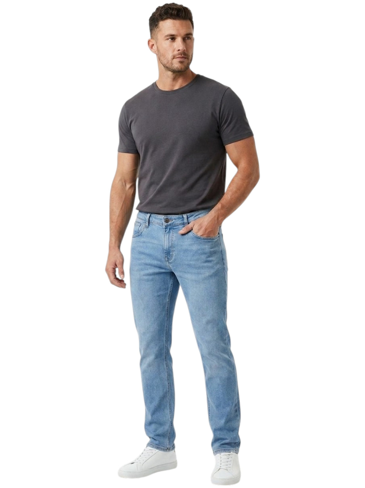 Image for Men's Plain Jeans ,Blue