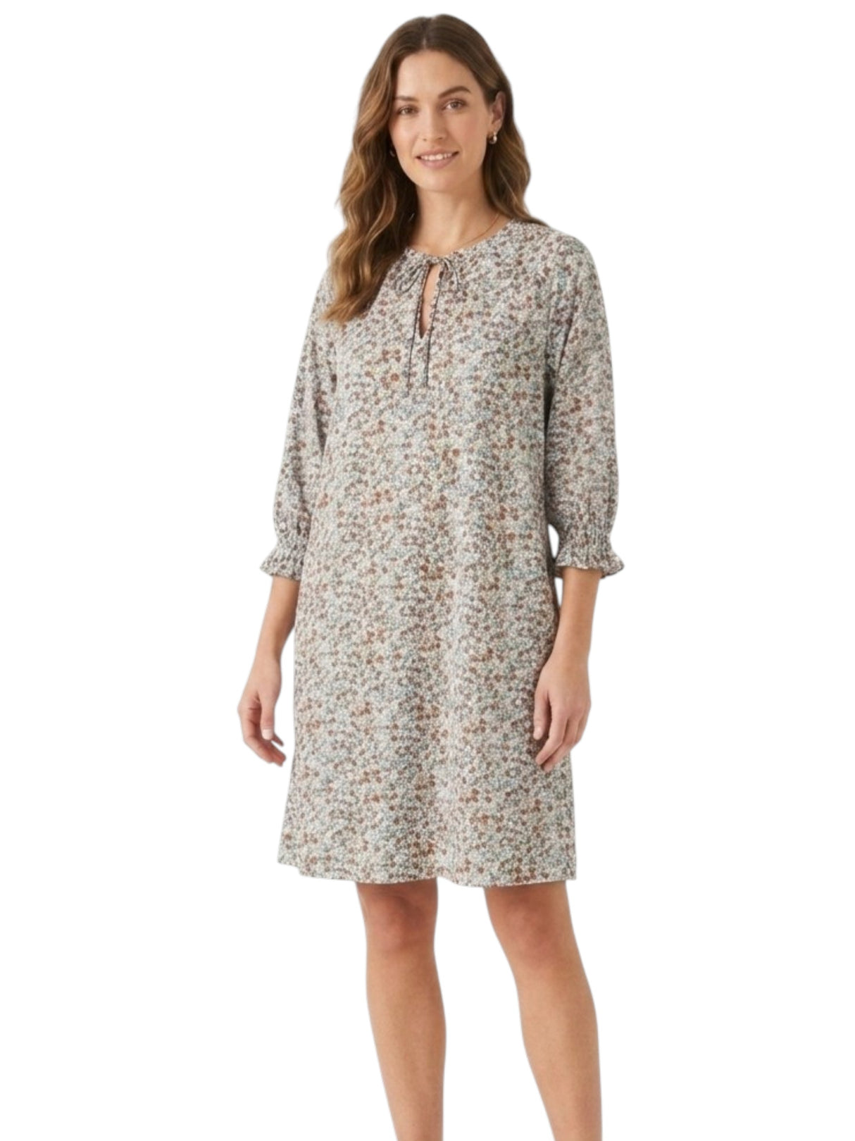 Image for Women's Floral Printed Dress,Multi