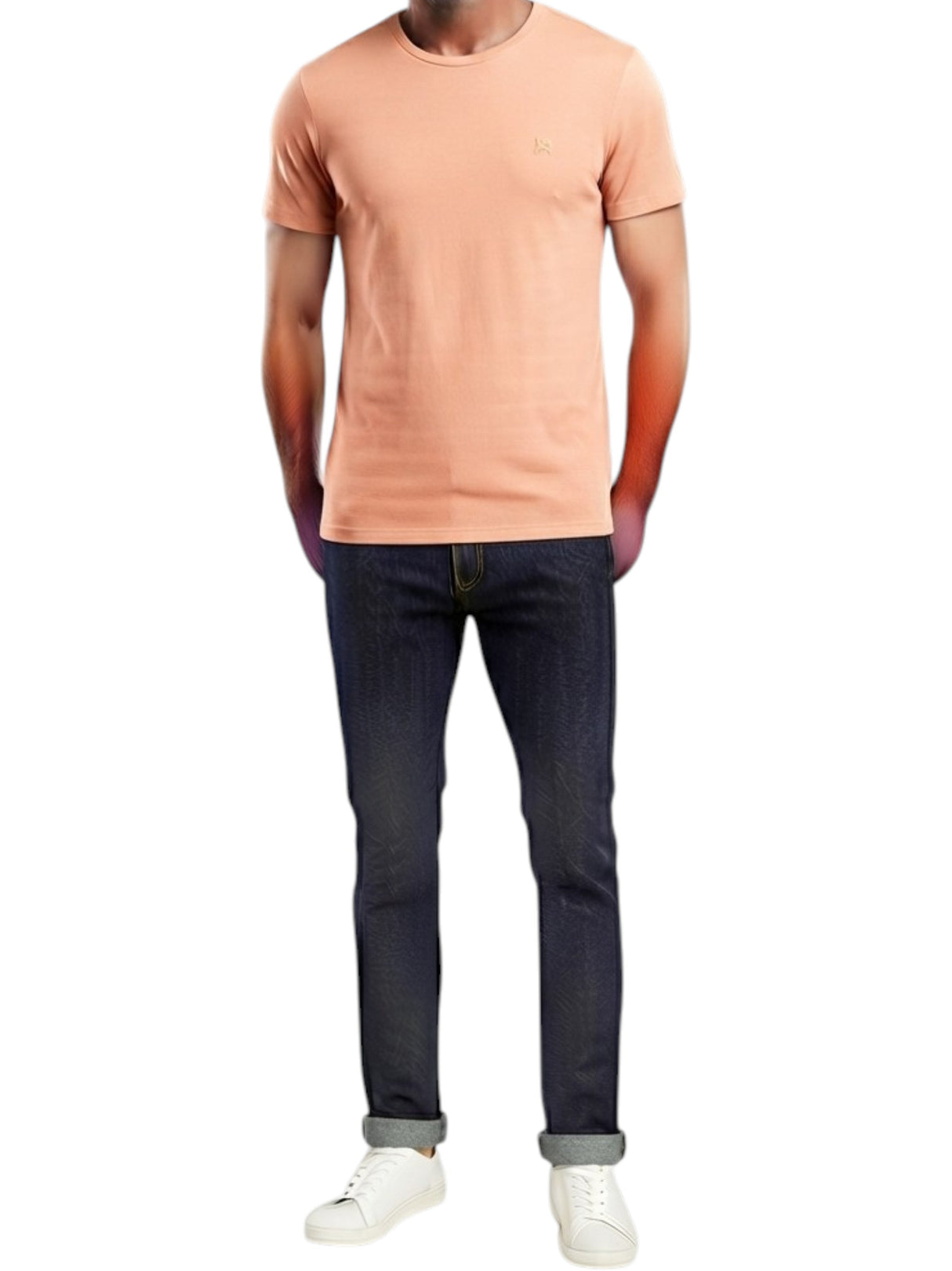 Image for Men's Plain Top,Coral