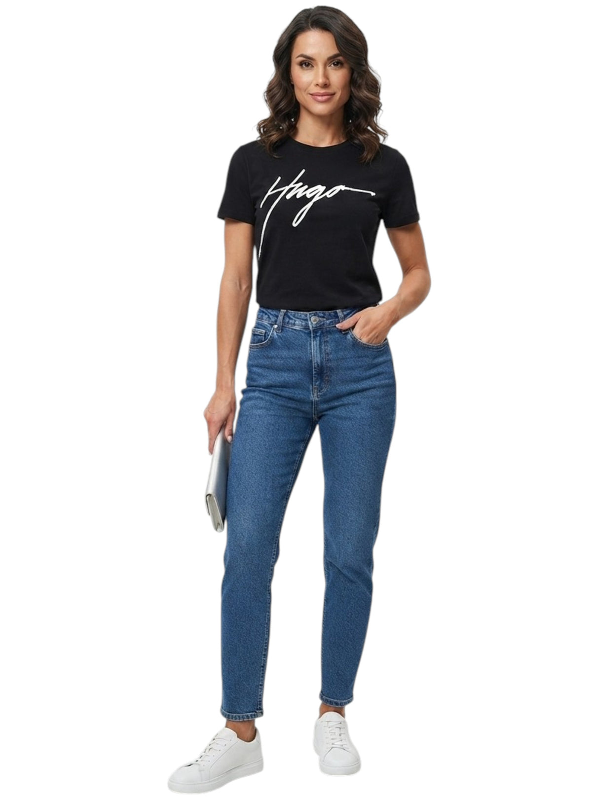 Image for Women's Printed Top,Black