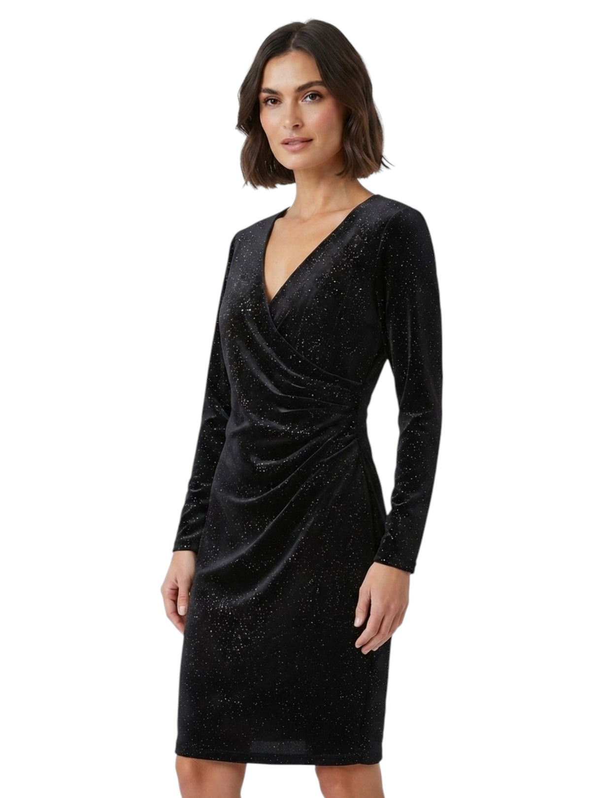 Image for Women's Glitter Dress,Black