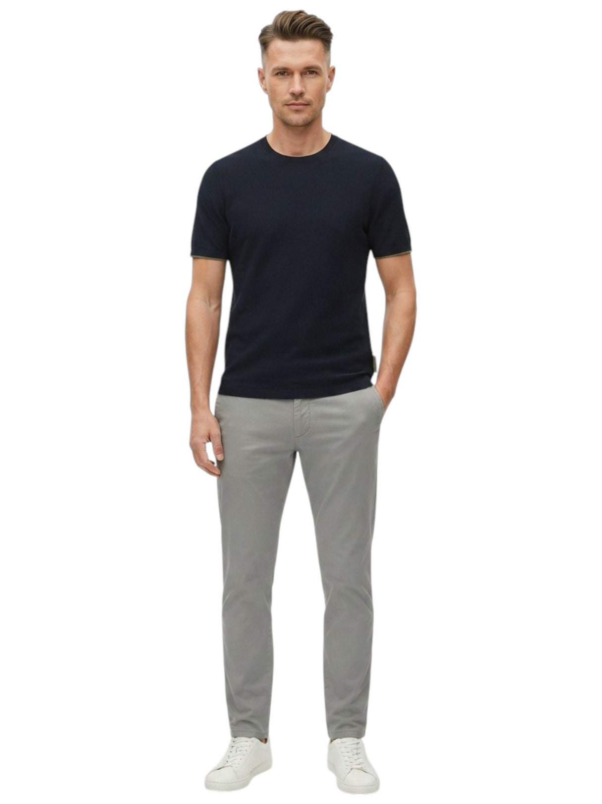 Image for Men's Textured Top,Navy