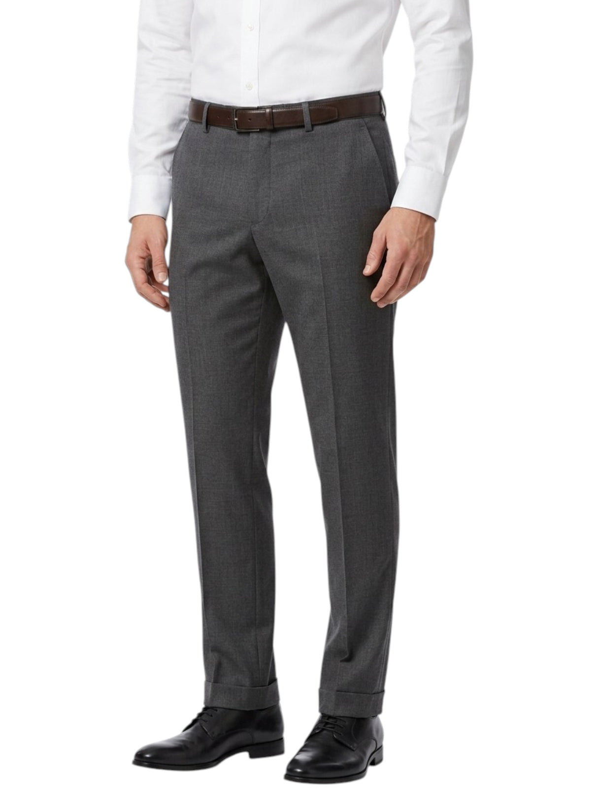 Image for Men's Textured Classic Pants,Grey