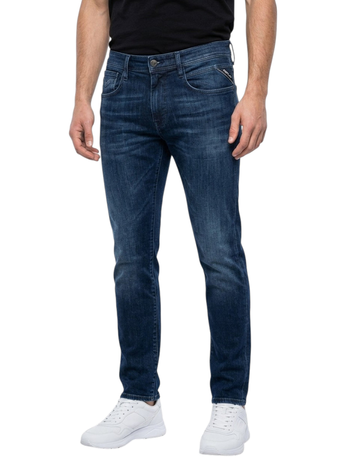 Image for Men's Plain Jeans,Navy
