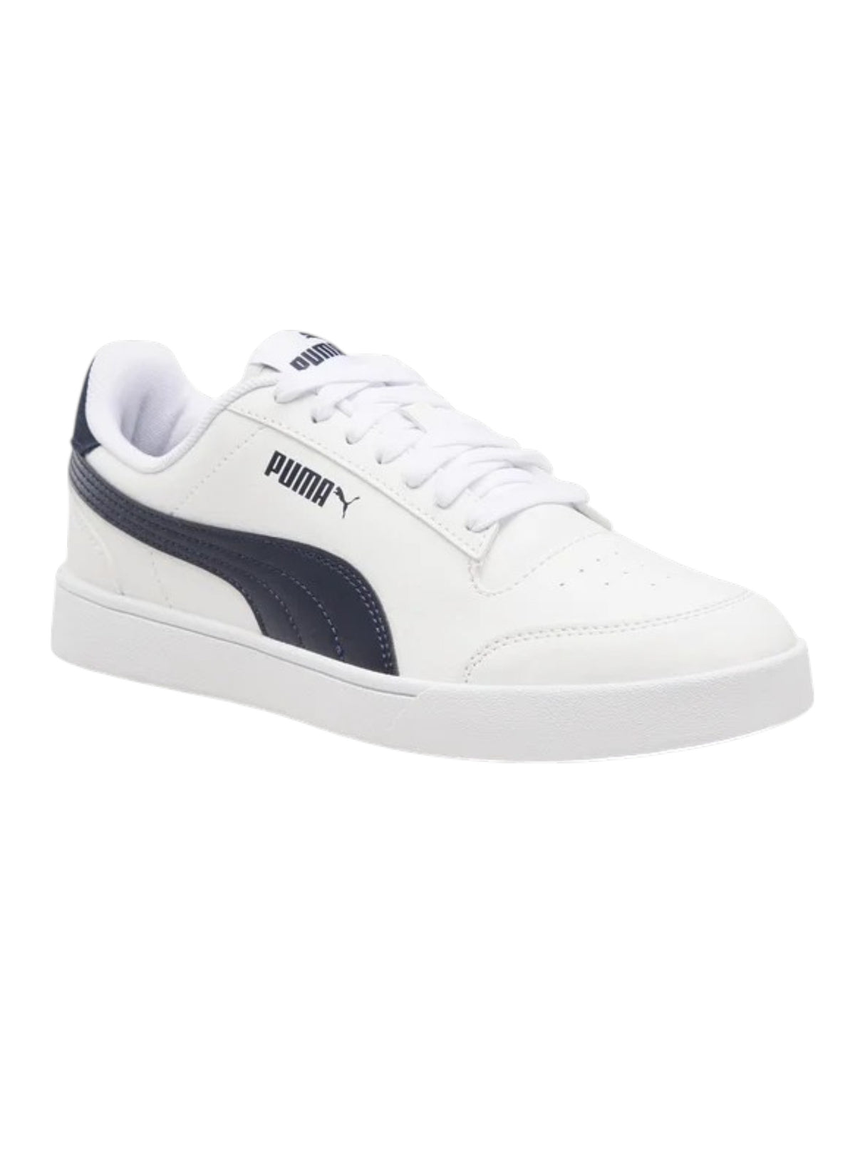 Image for Men's Logo Pattched Textured Shoes,White