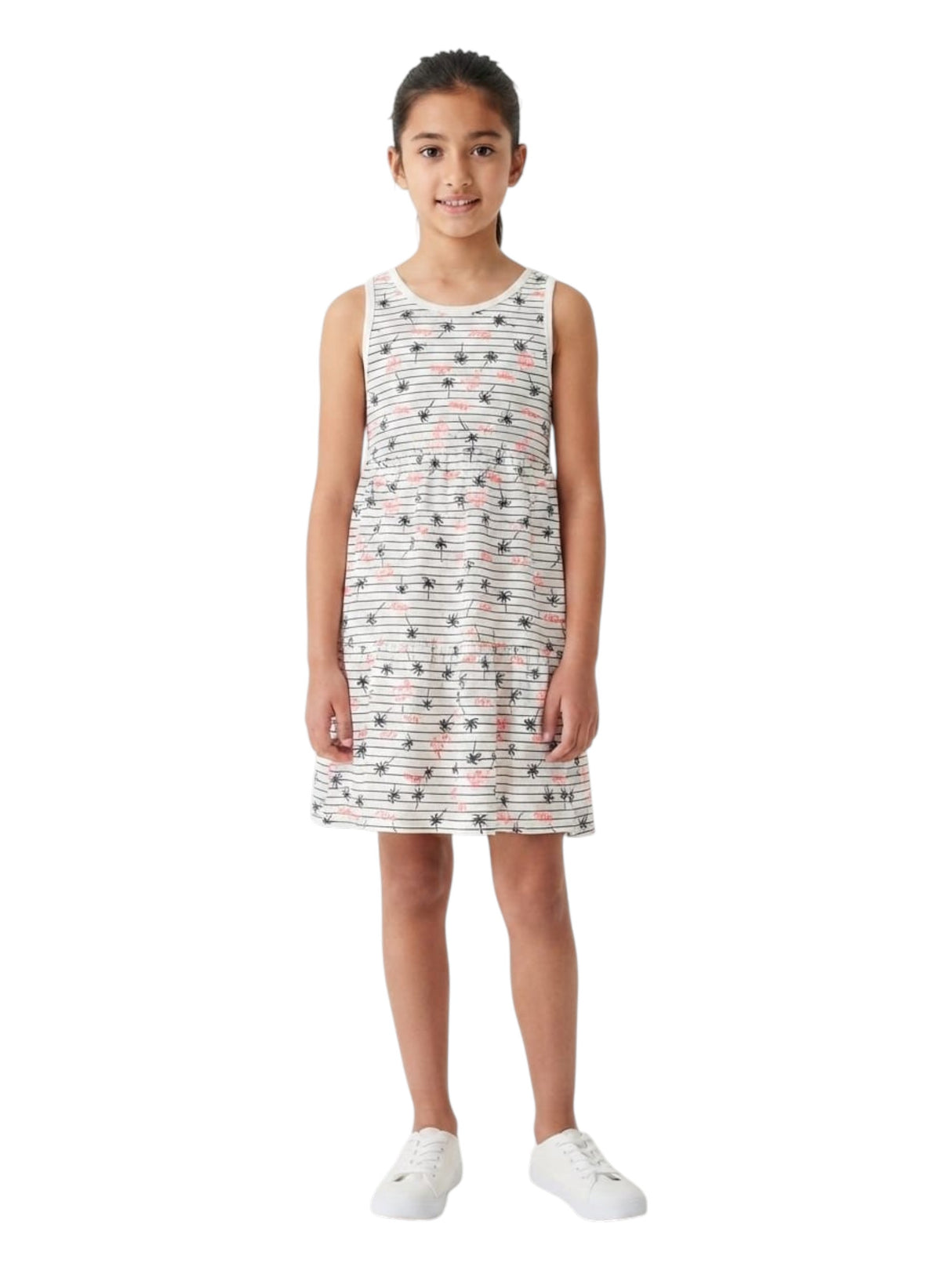 Image for Kids Girl's Printed Dress,White