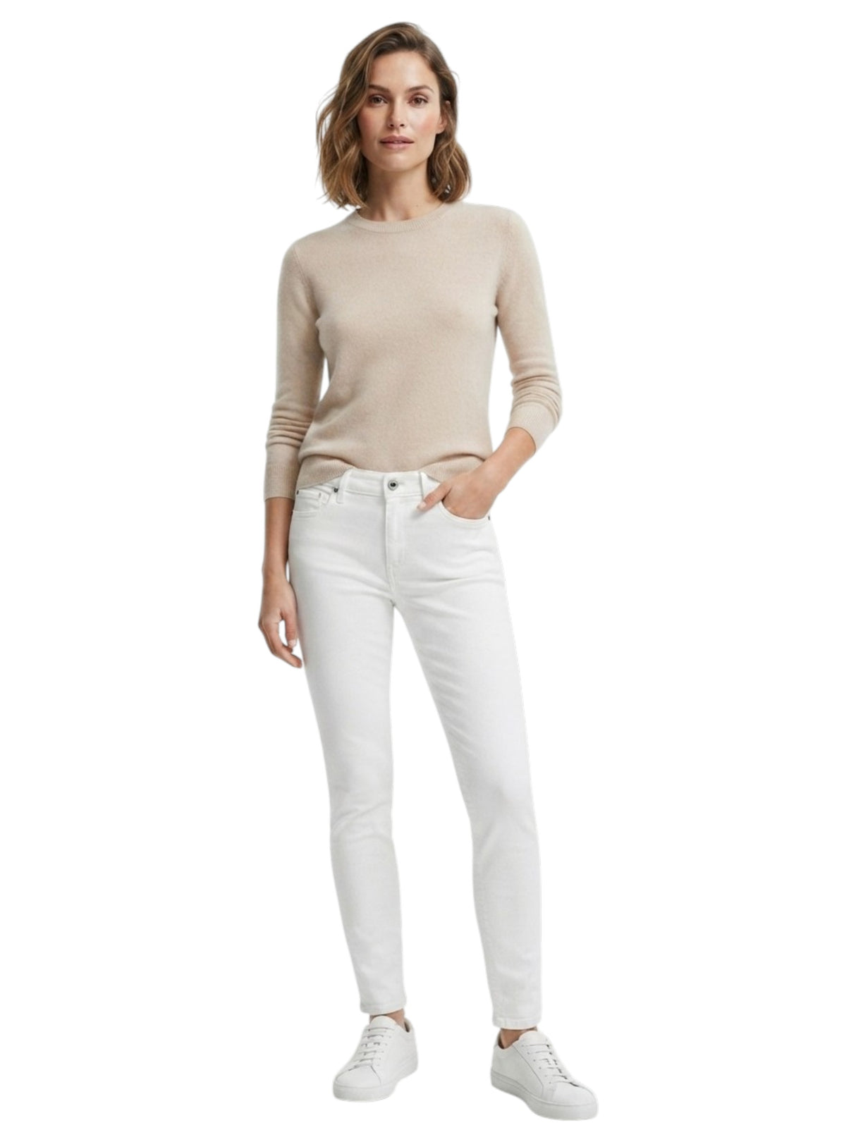 Image for Women's Plain Pants,White