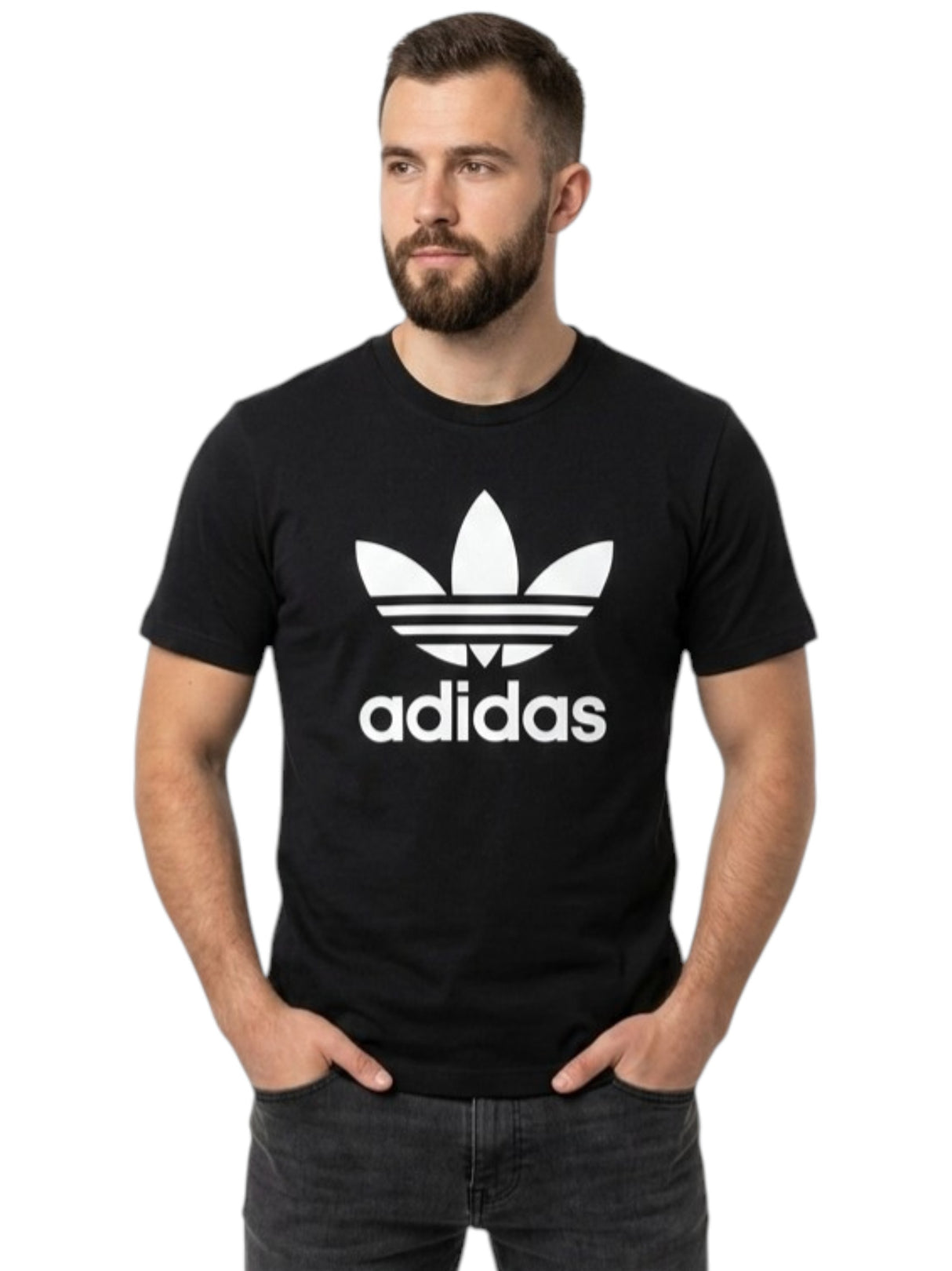 Image for Men's Printed Logo Top,Black