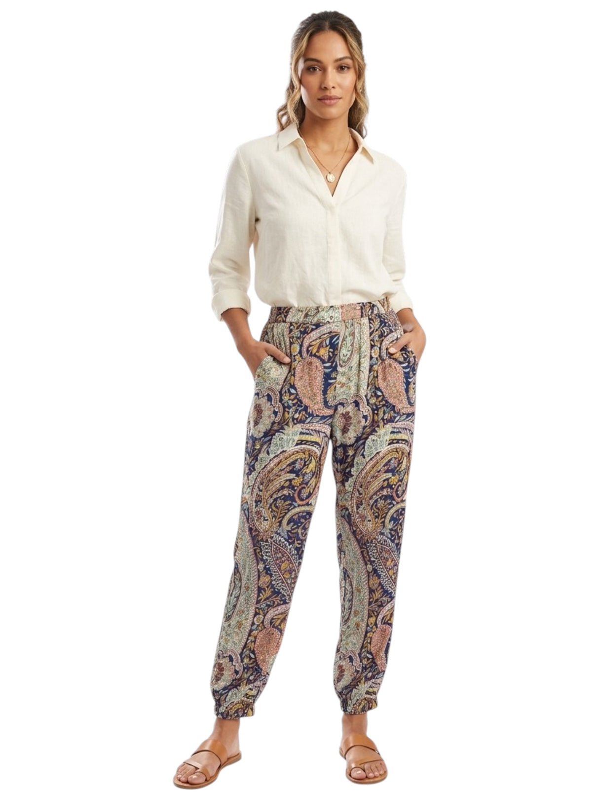 Image for Women's Printed Pant,Multi