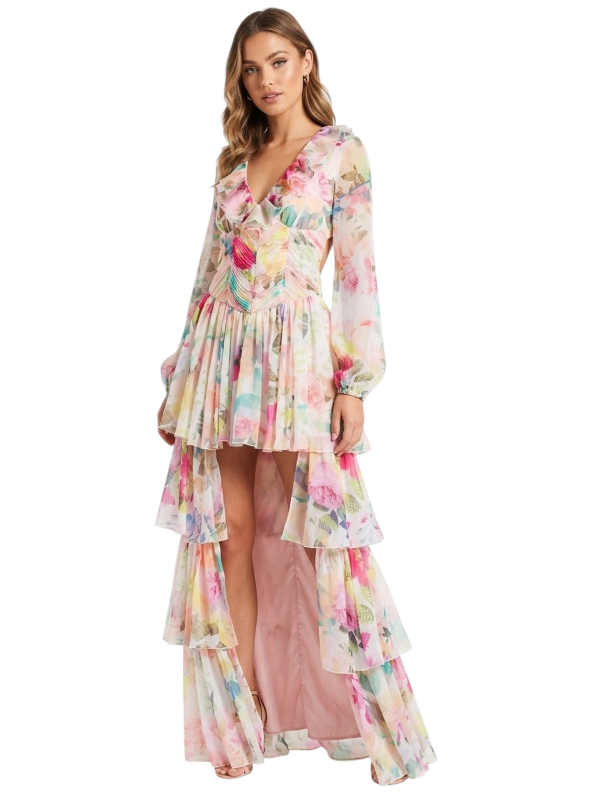 Image for Women's Floral Printed Dress,Multi
