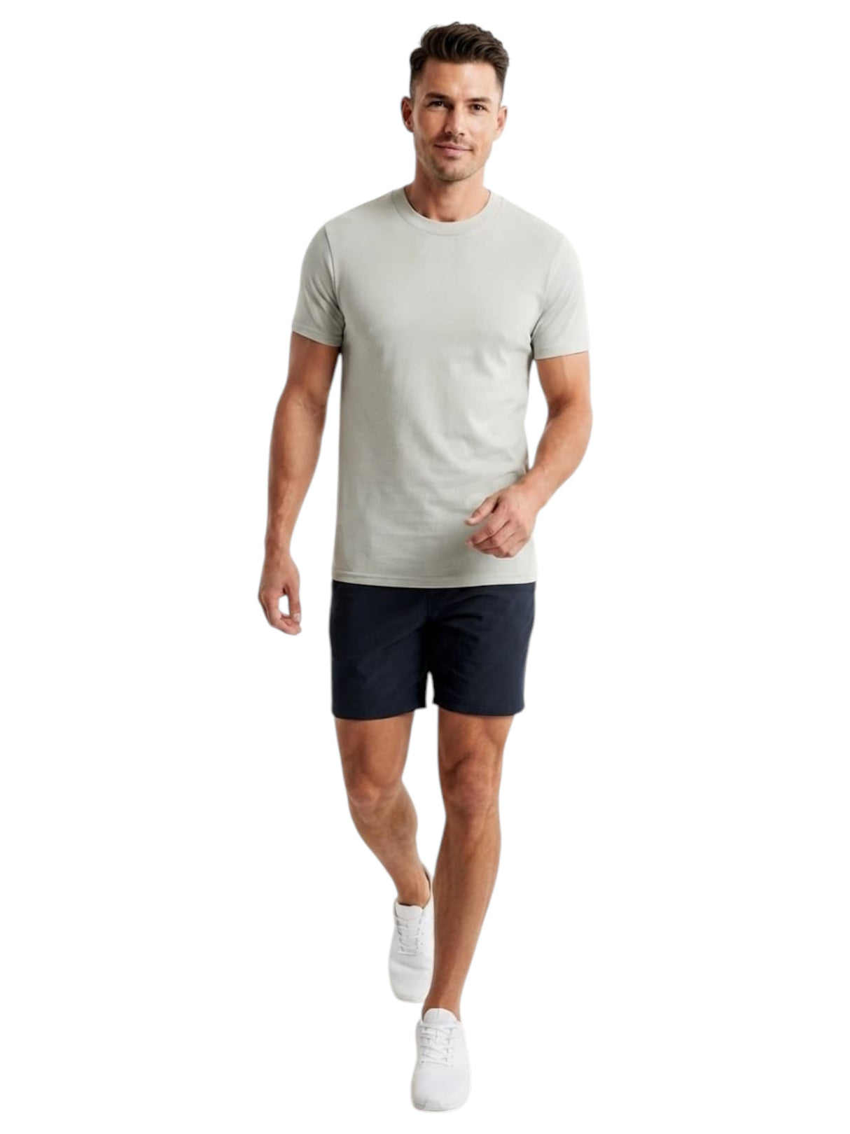 Image for Men's Plain Top,Light Grey
