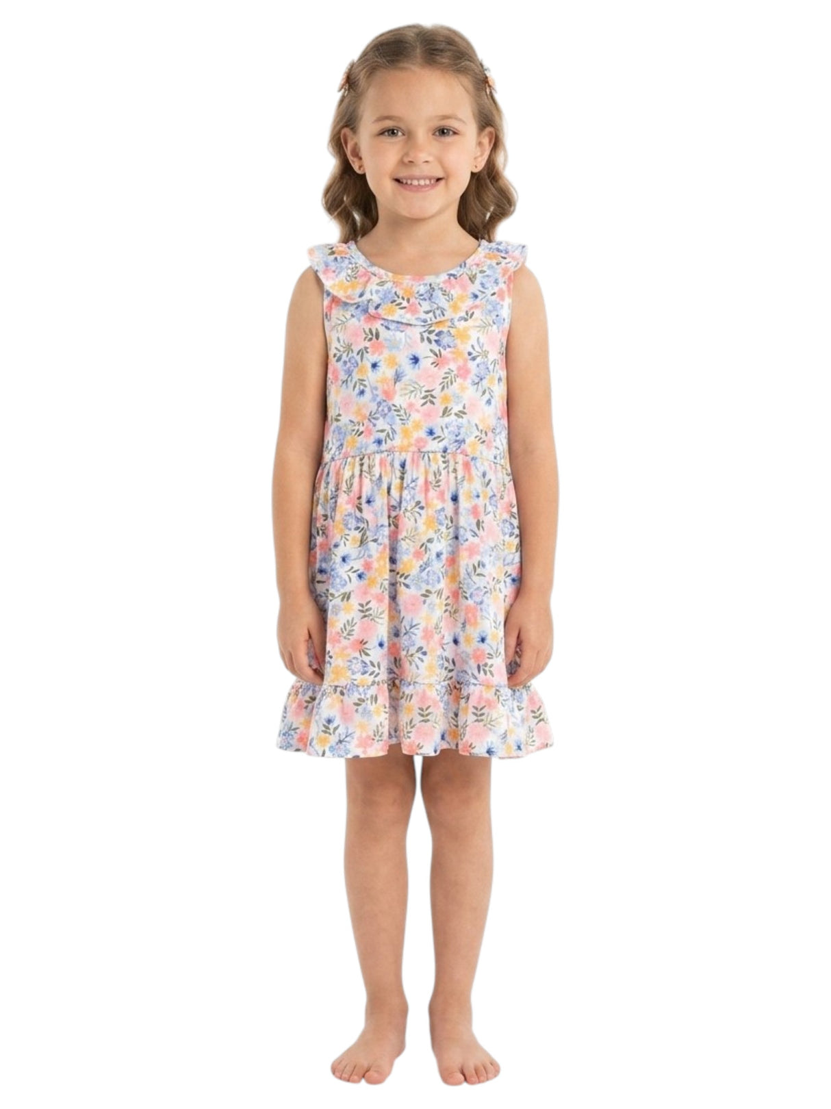 Image for Kids Girl's Printed Dress,Multi