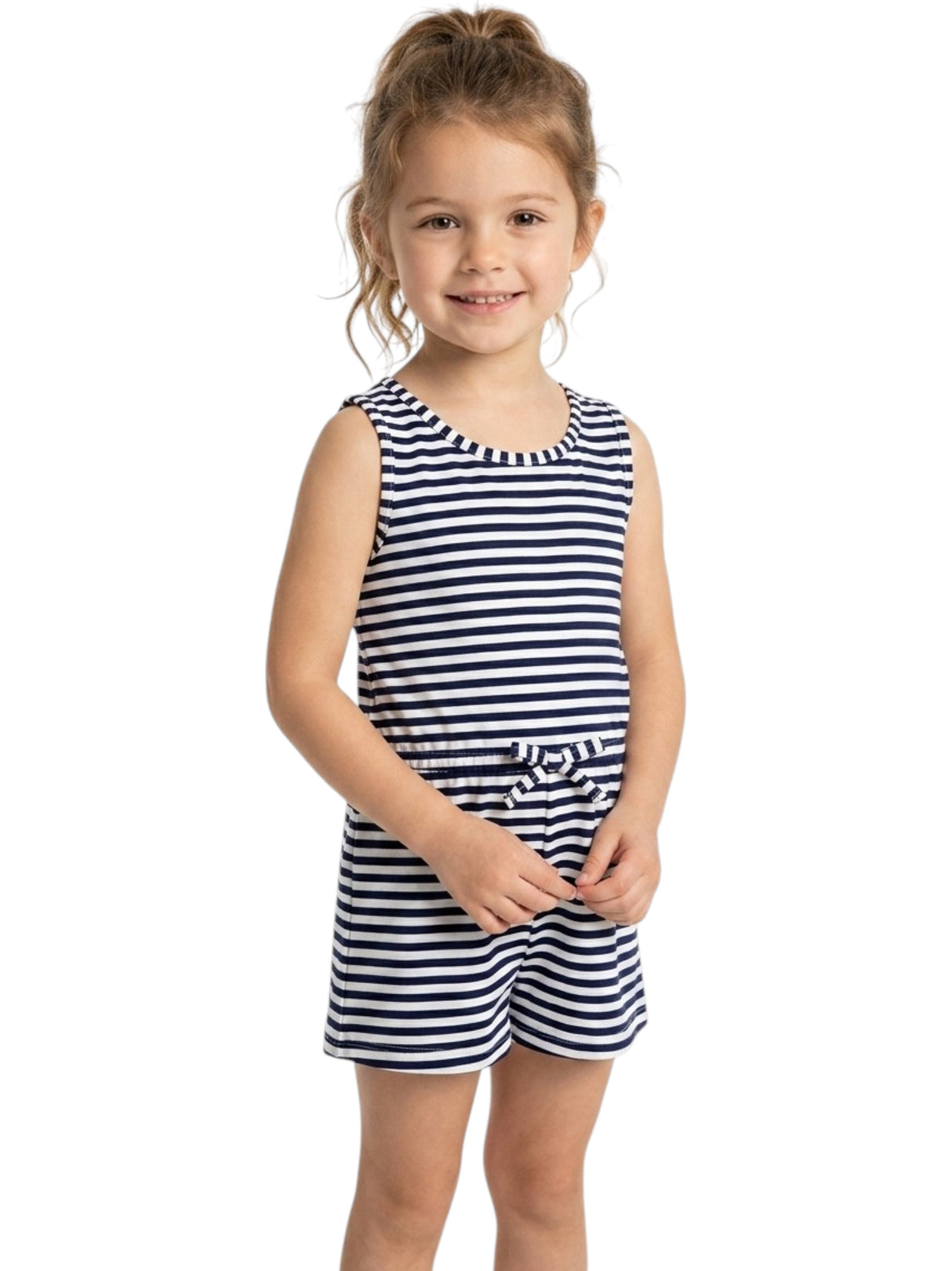 Image for Kids Girl's Stripped Jumpsuit,Multi
