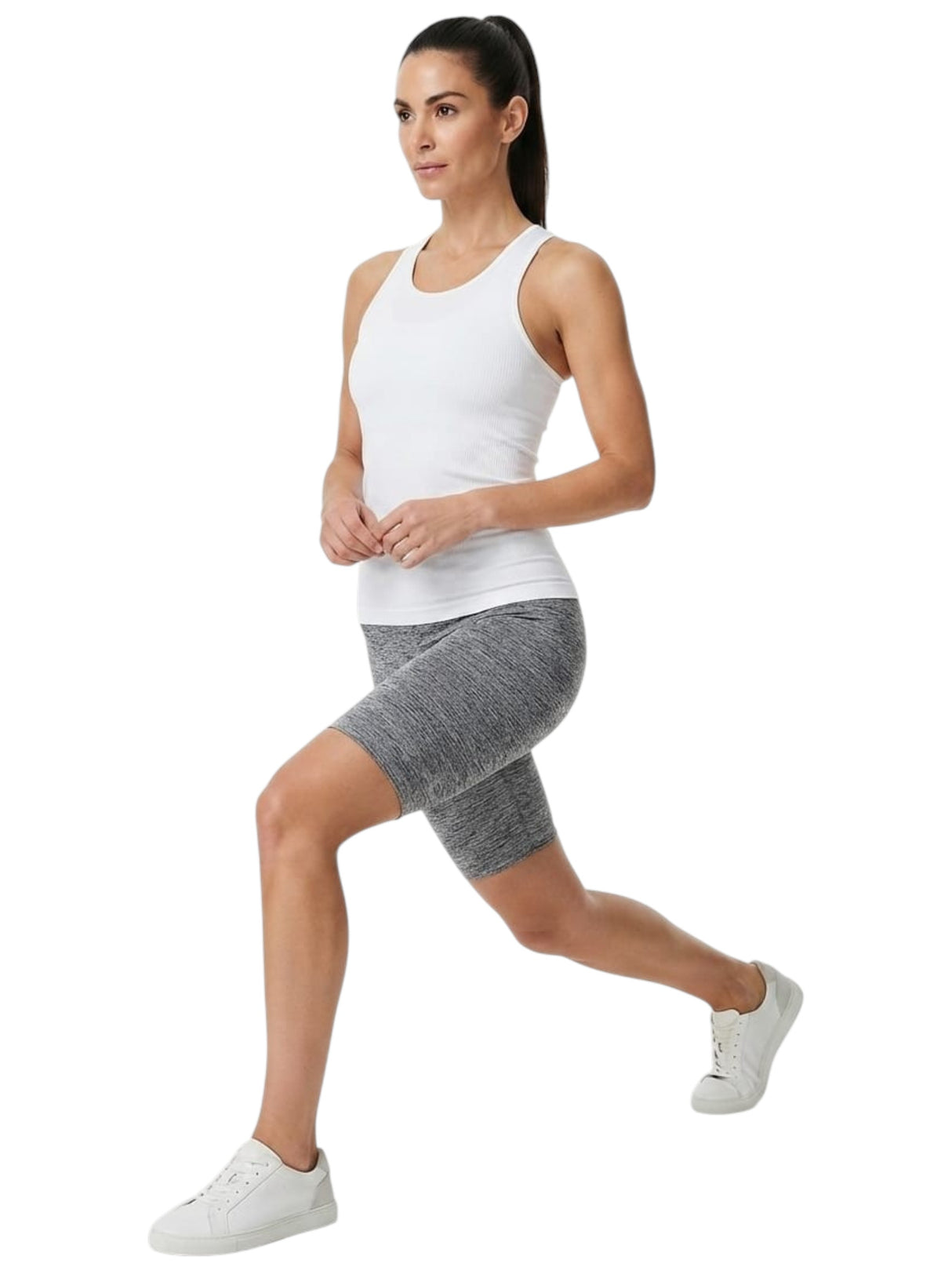 Image for Women's Plain Solide Short Legging,Grey