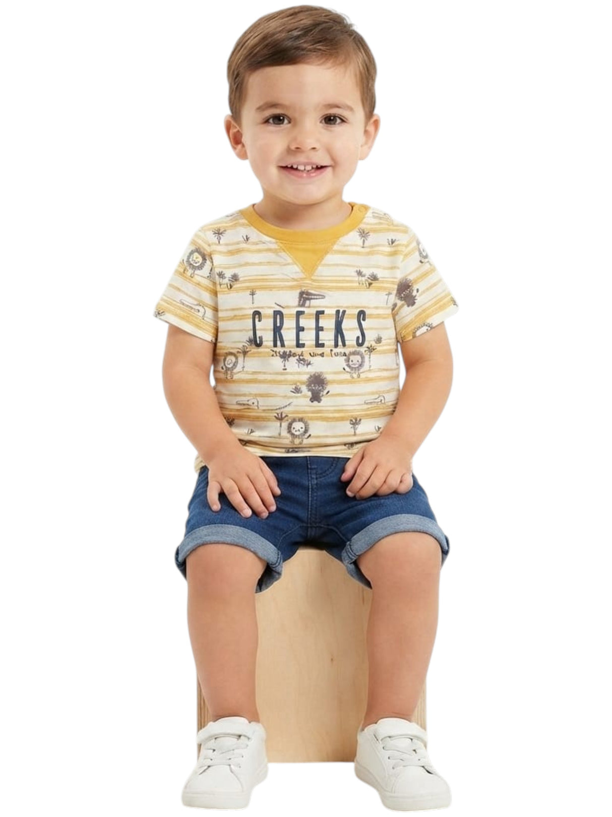 Image for Kids Boy's Printed Top,Yellow
