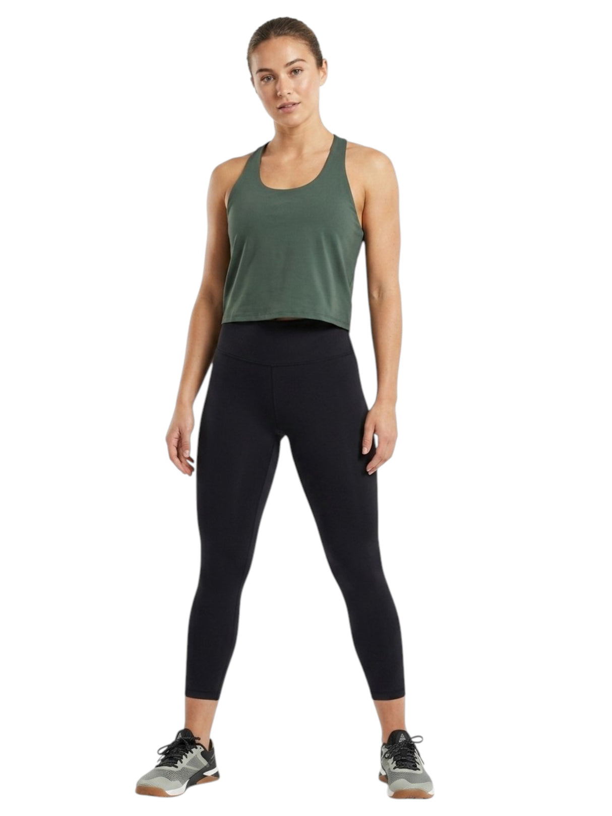 Image for Women's Plain Solid Top,Dark Olive