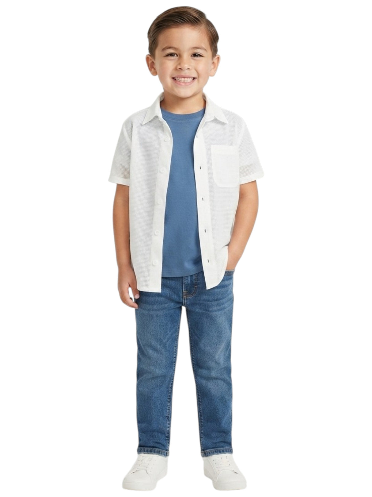 Image for Kids Boy's Plain Dress-Shirt,White