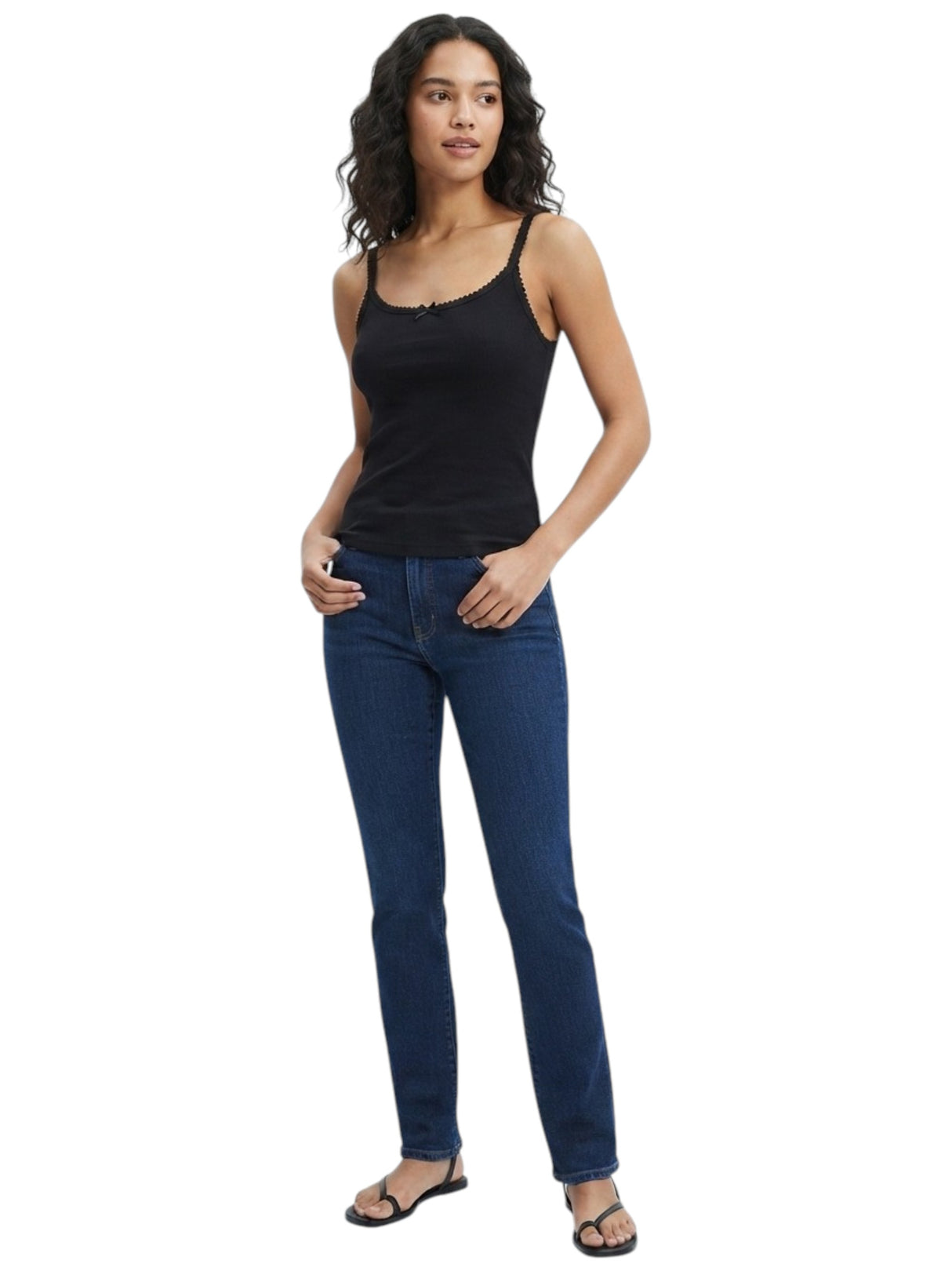 Image for Women's Ribbed Top,Black