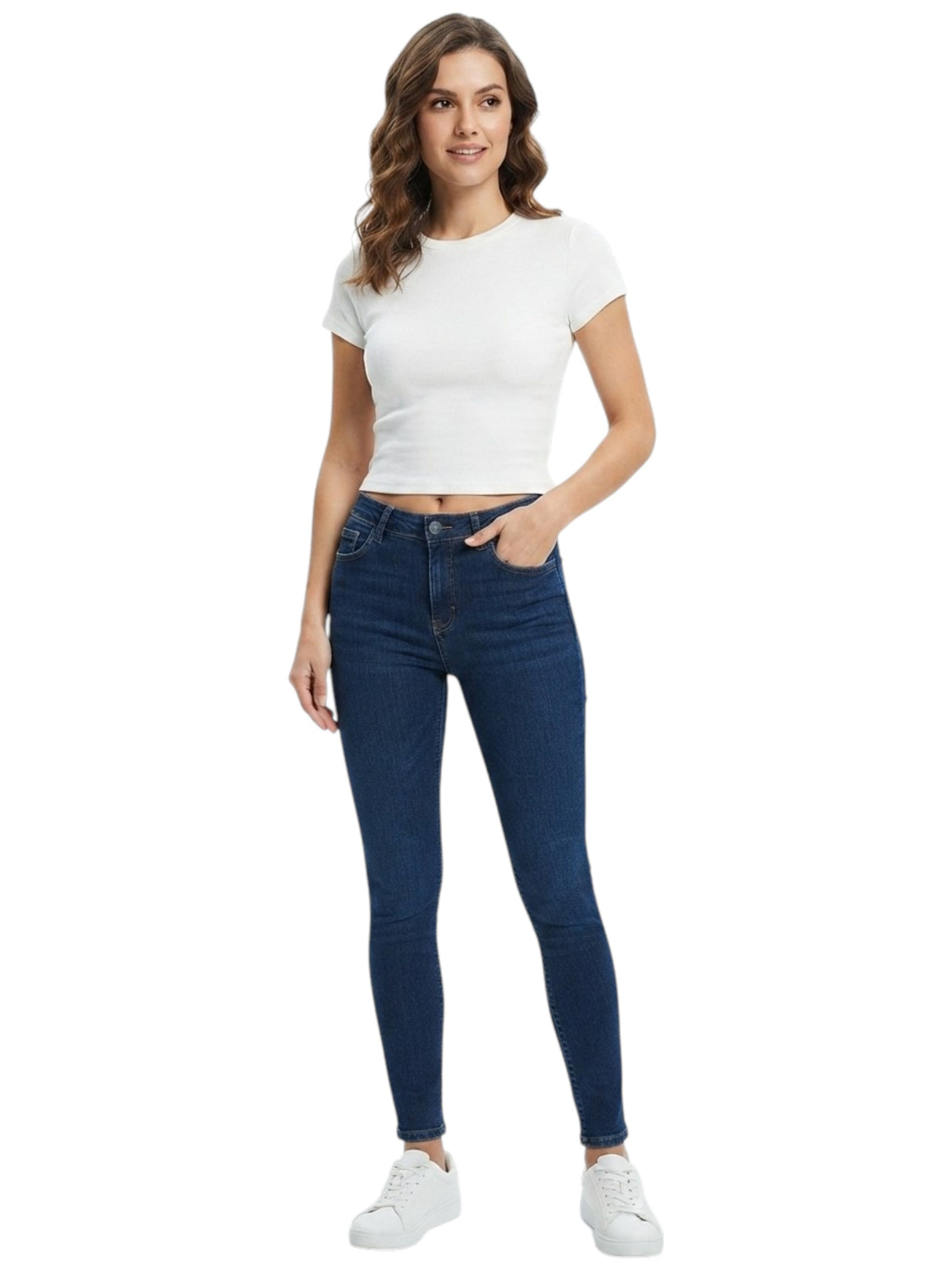 Image for Women's Ribbed Top,White