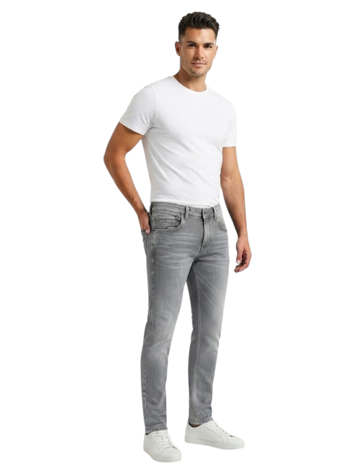 Image for Men's Plain Jeans,Grey
