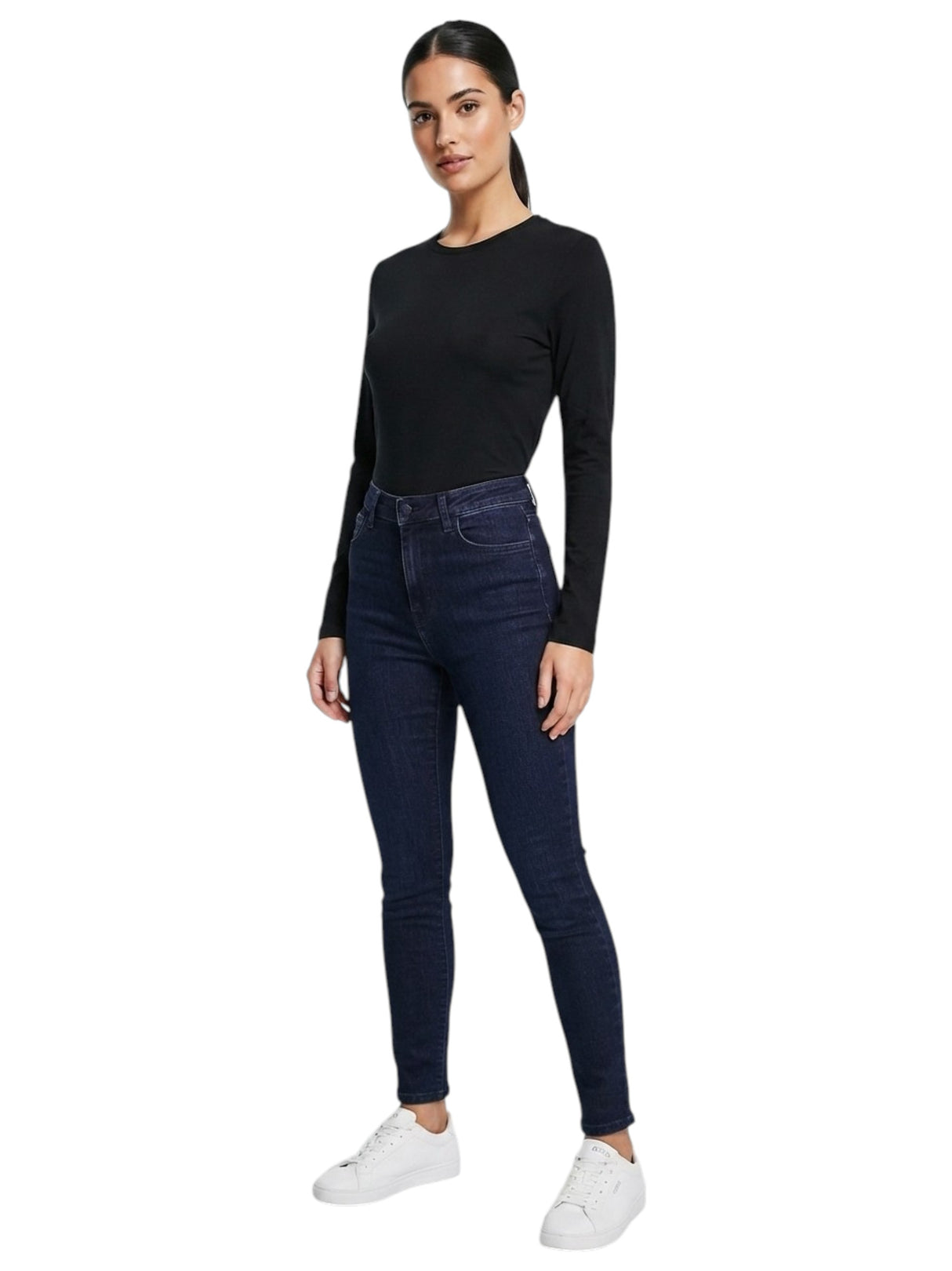 Image for Women's Plain Solid Top,Black