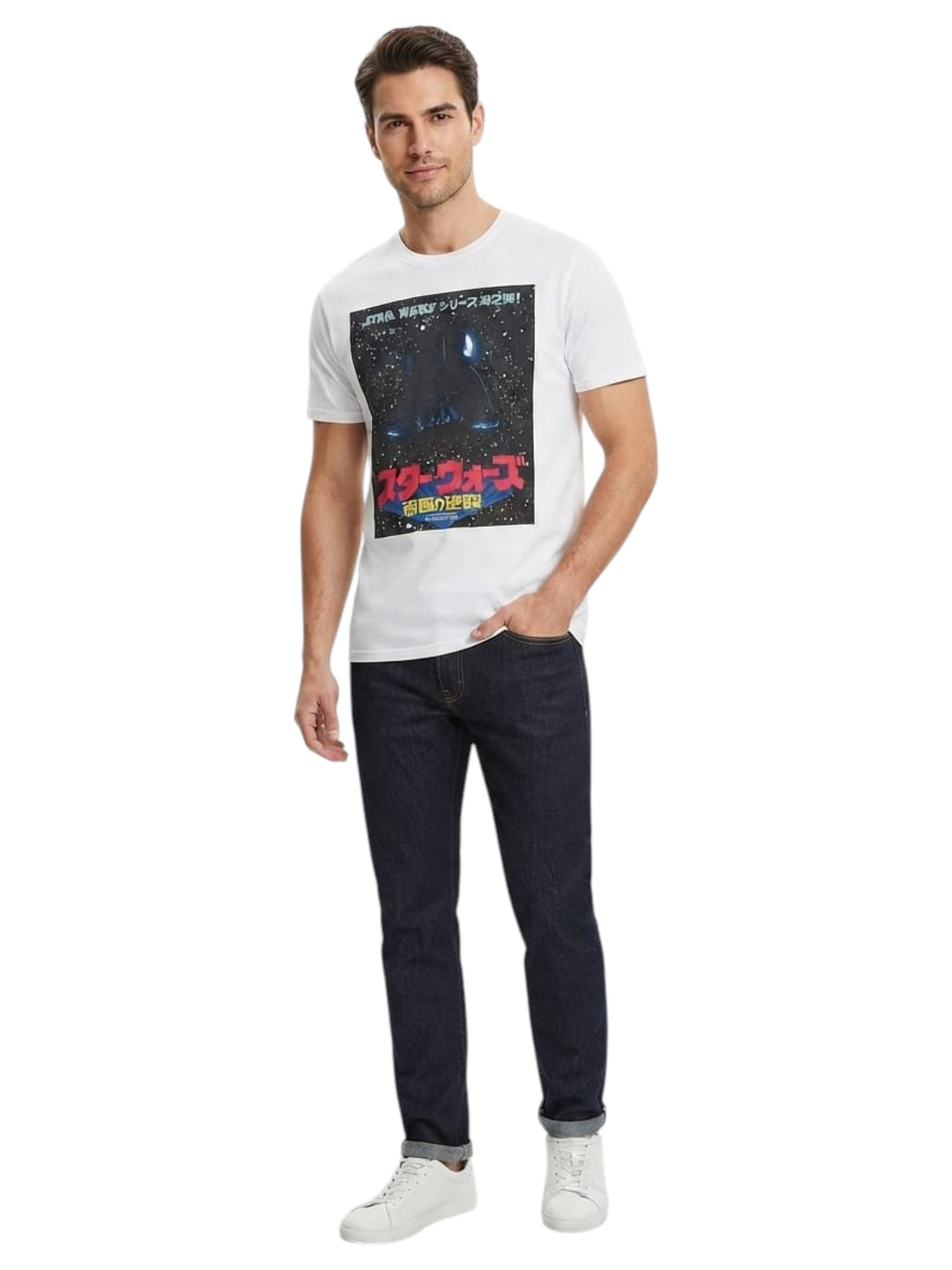 Image for Men's Printed Top,White