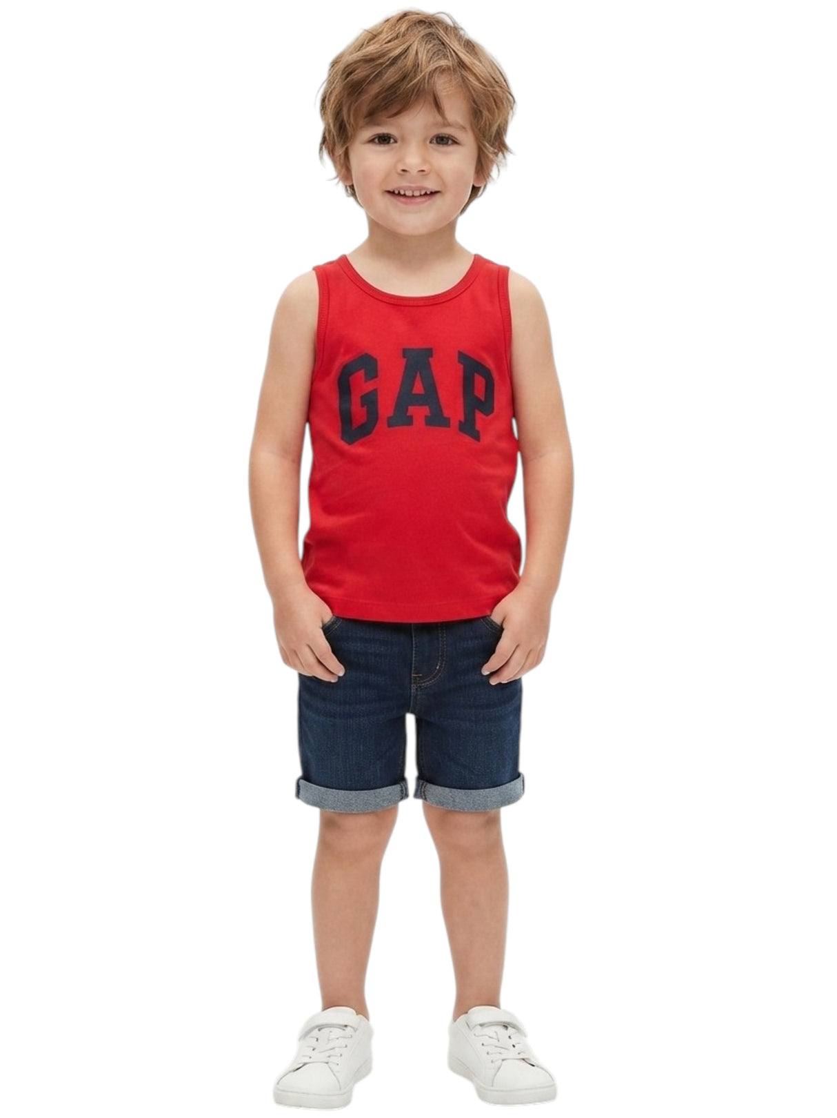 Image for Kids Boy's Brand Logo Printed Top,Red